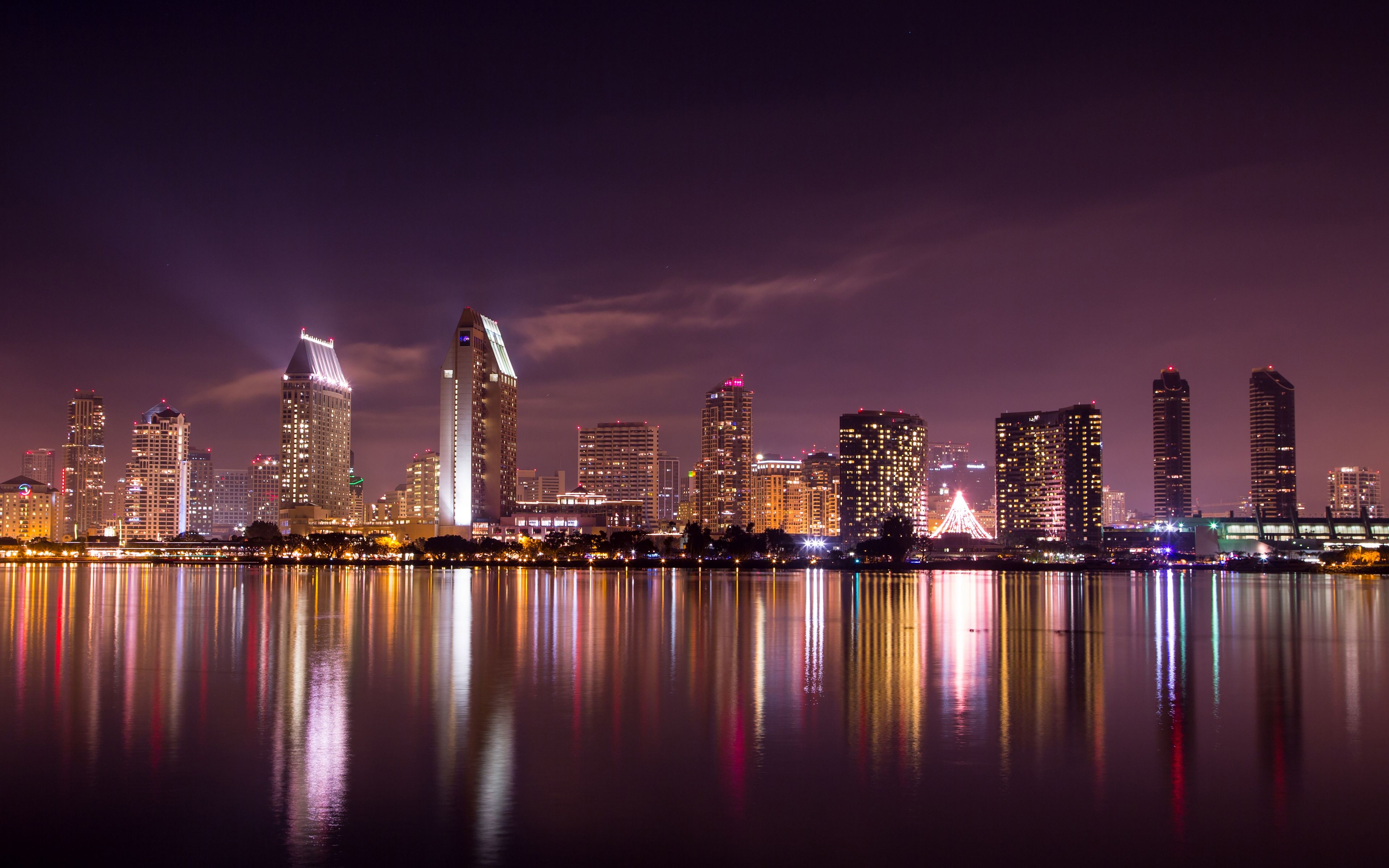 San Diego Building Nightscape Wallpapers