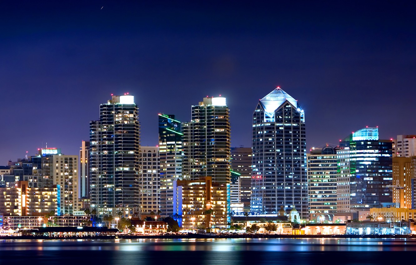 San Diego Building Nightscape Wallpapers