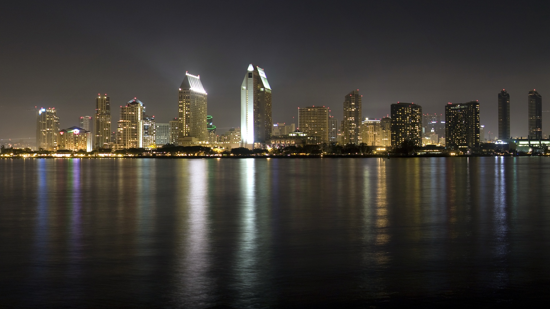 San Diego Building Nightscape Wallpapers