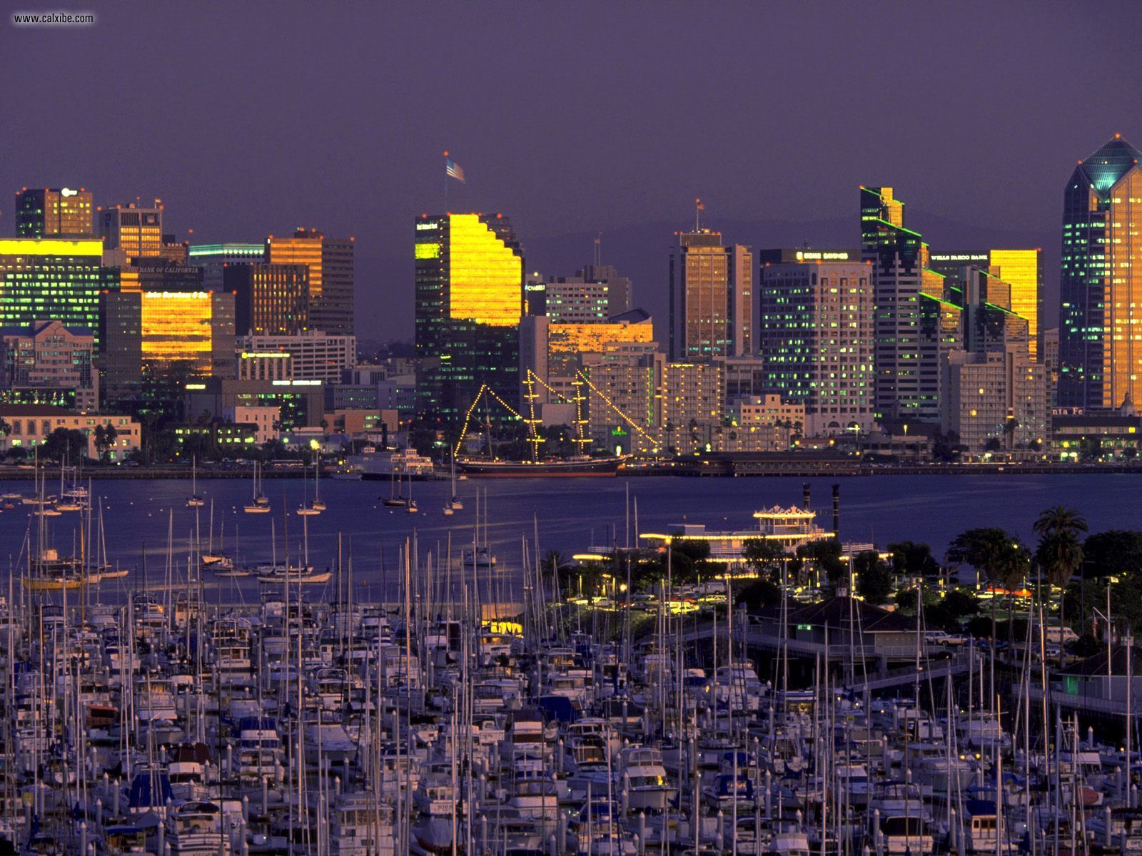 San Diego Building Nightscape Wallpapers