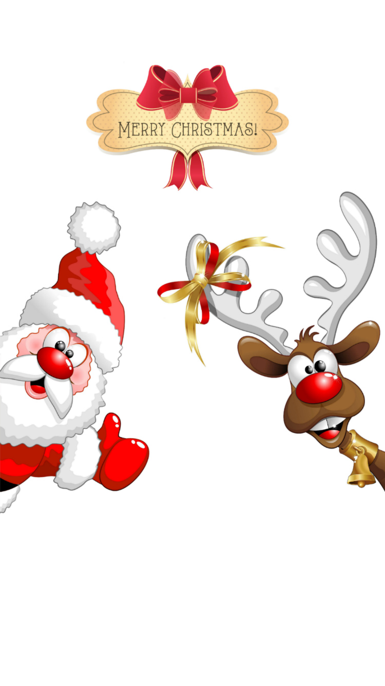 Santa And Reindeer Wallpapers