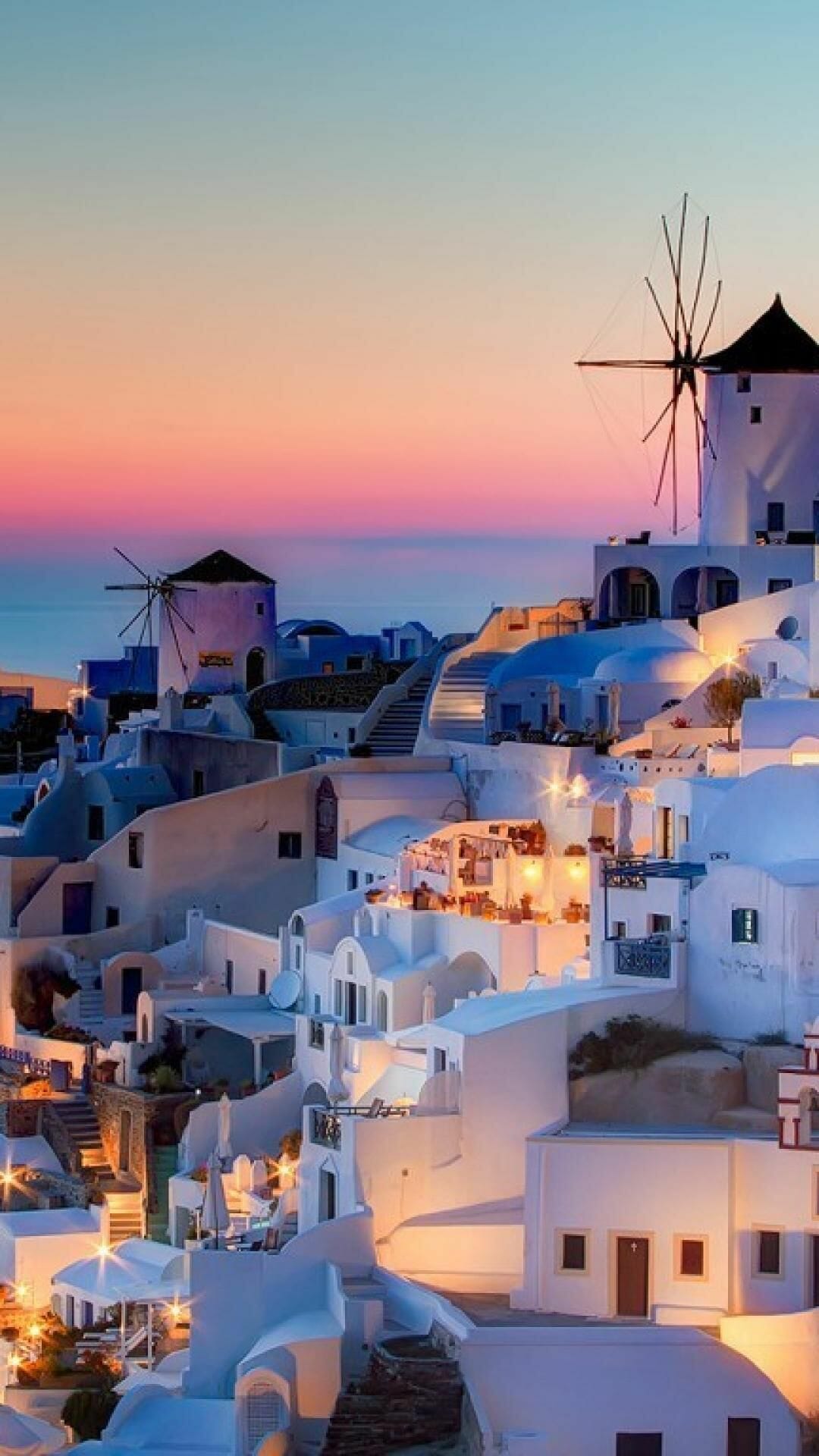 Santorini Iphone Wallpapers