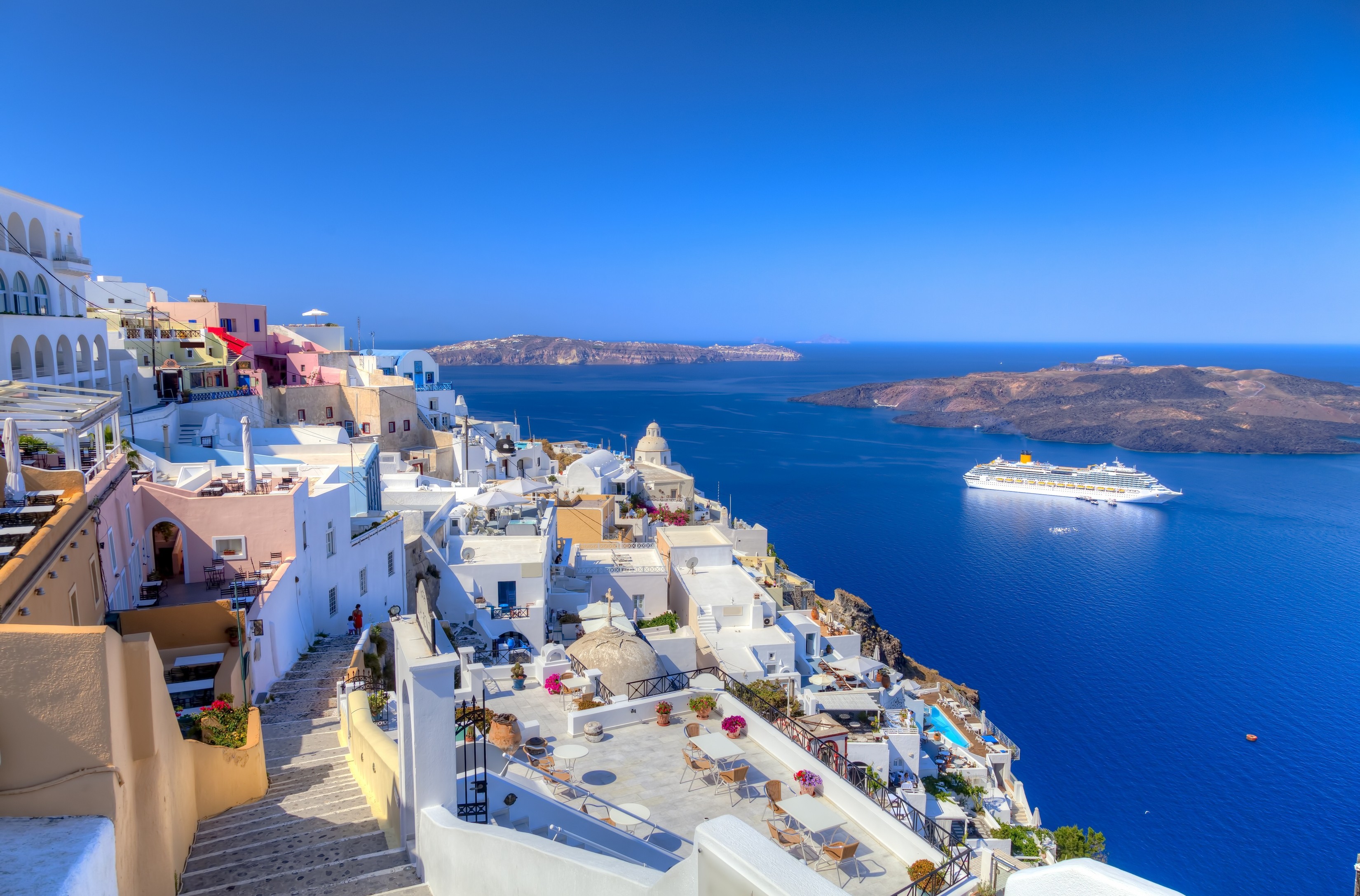 Santorini Island Greece Wallpapers