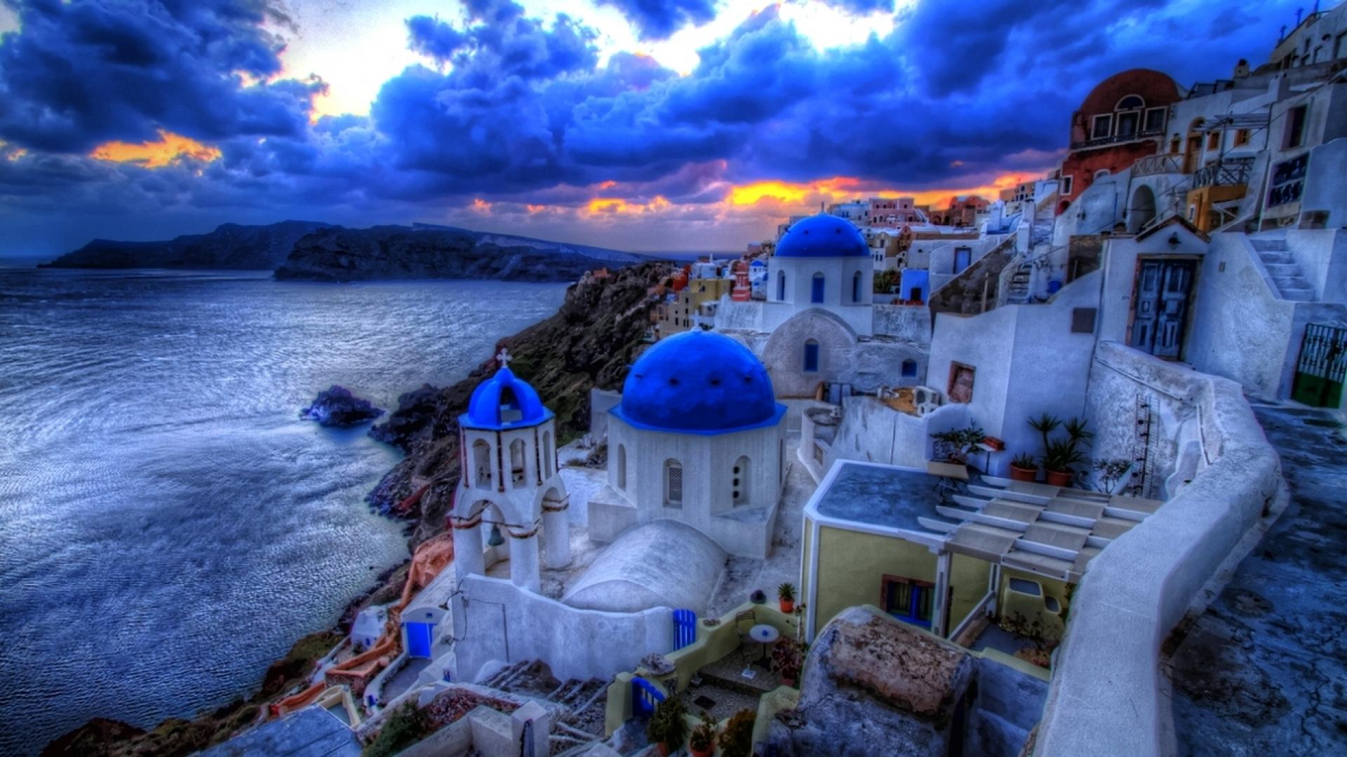 Santorini Island Greece Wallpapers