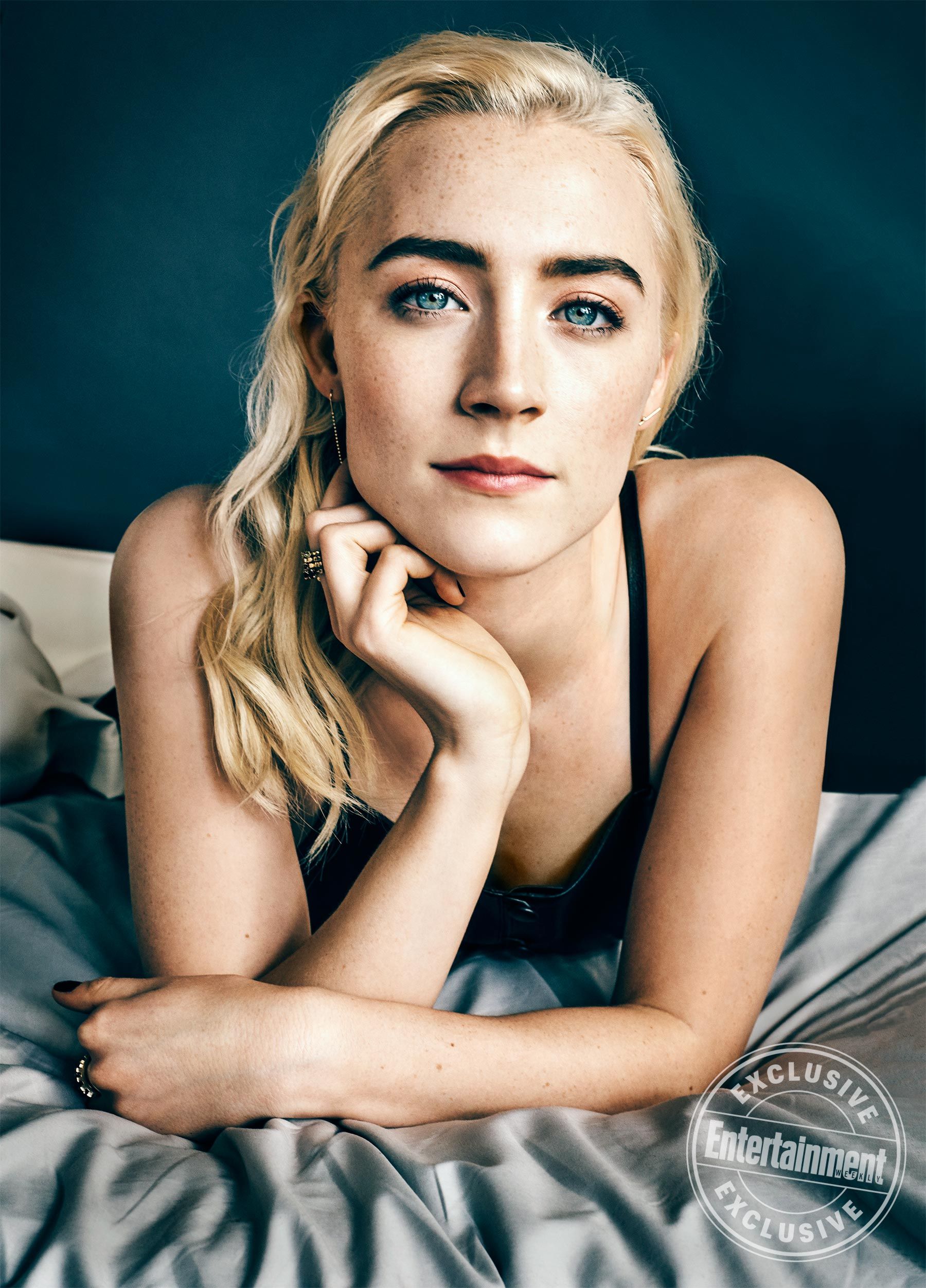 Saoirse Ronan Black And White Portrait Wallpapers