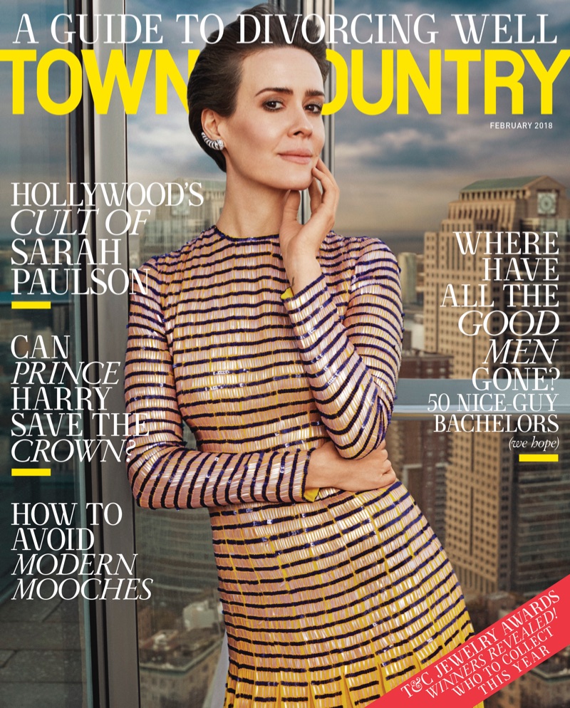 Sarah Paulson Town And Country 2018 Photoshoot Wallpapers