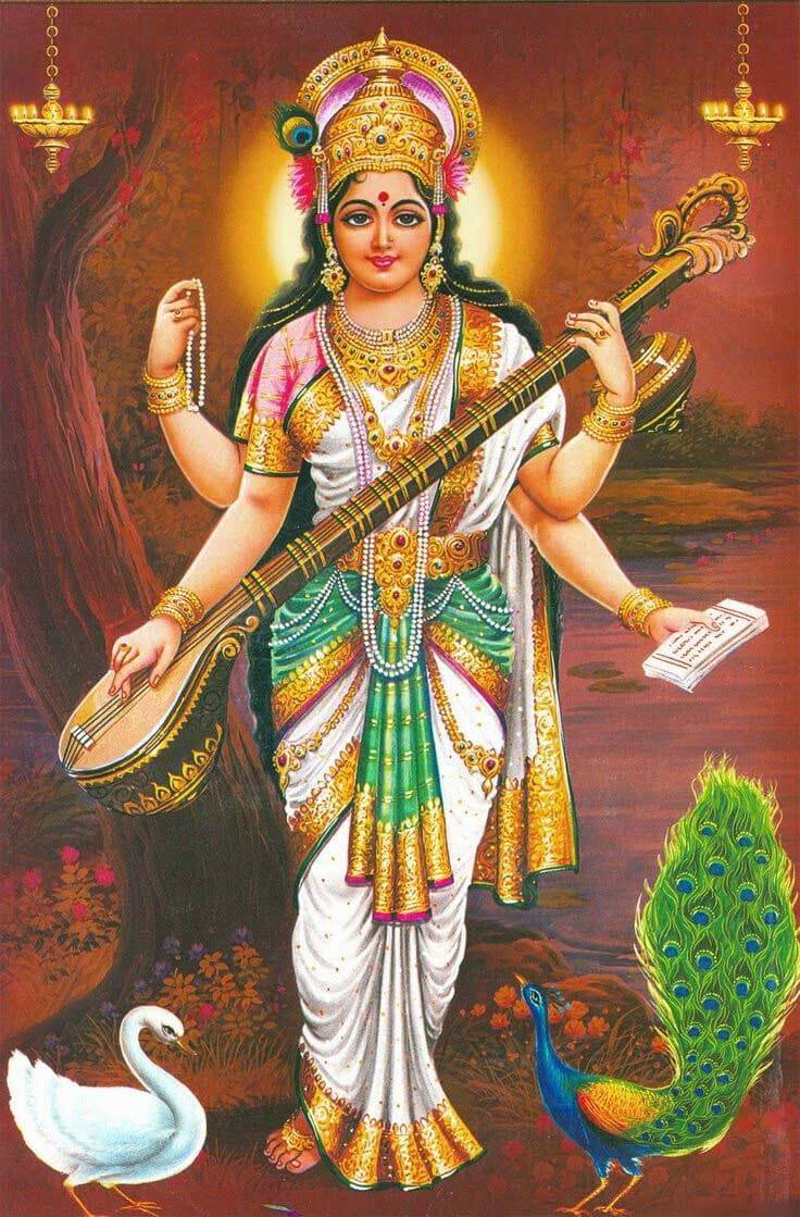 Saraswati Devi Images Wallpapers