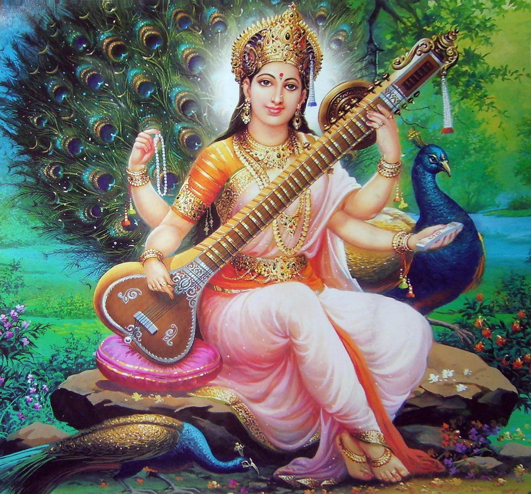 Saraswati Devi Images Wallpapers