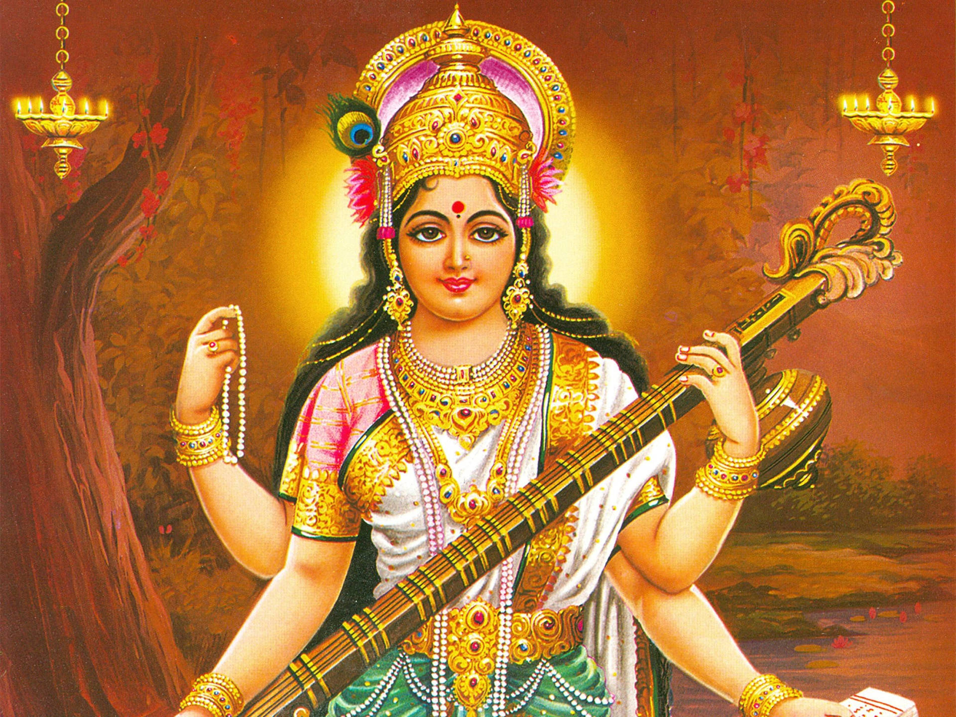 Saraswati Devi Images Wallpapers