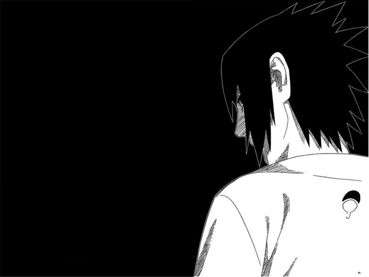 Sasuke Black And White Wallpapers