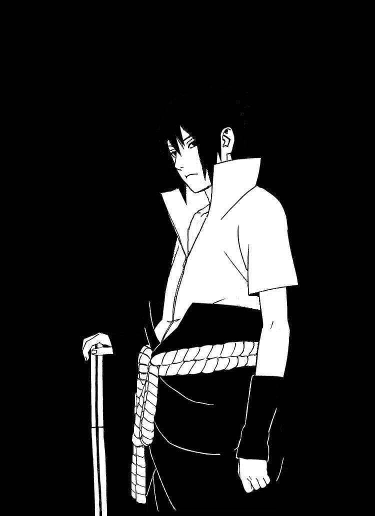 Sasuke Black And White Wallpapers