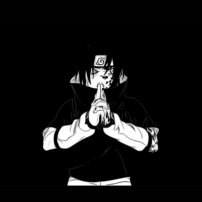 Sasuke Black And White Wallpapers