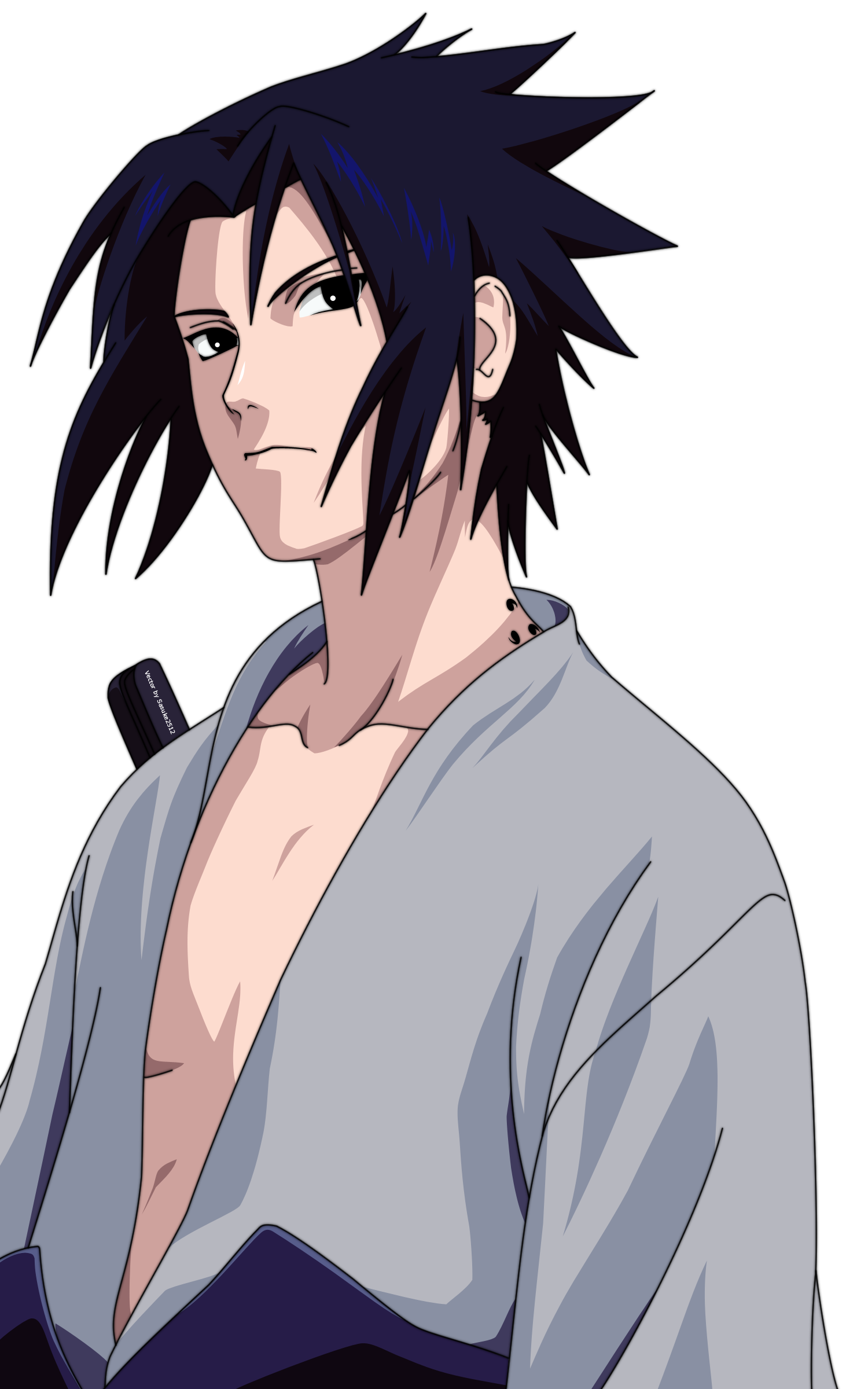 Sasuke White Background