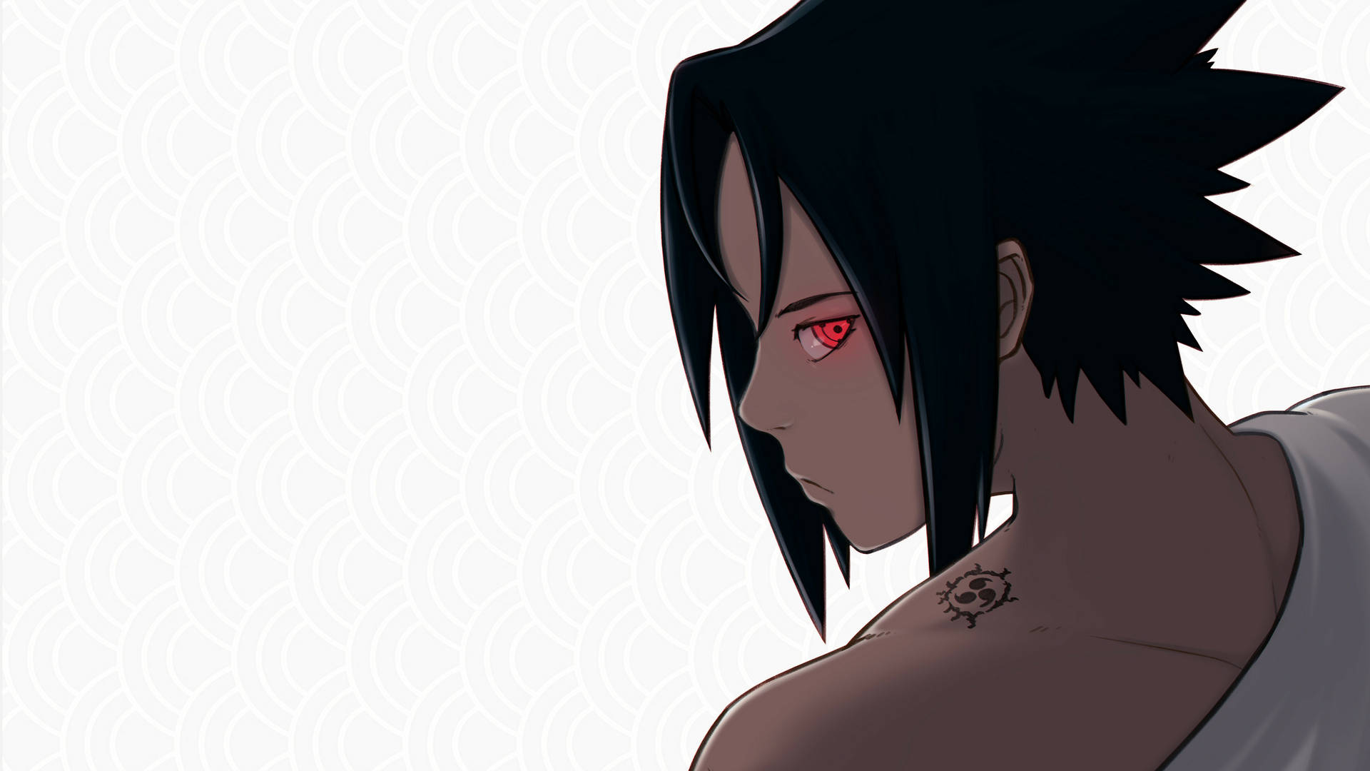 Sasuke White Background