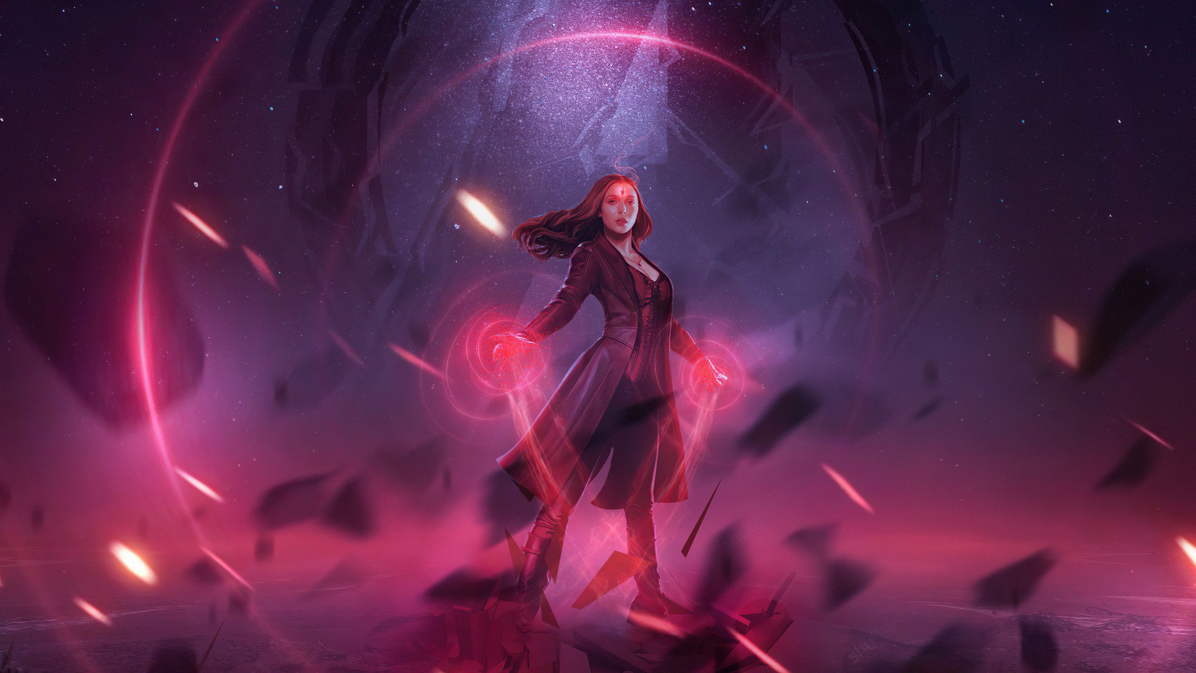 Scarlet Witch 4K Art Wallpapers