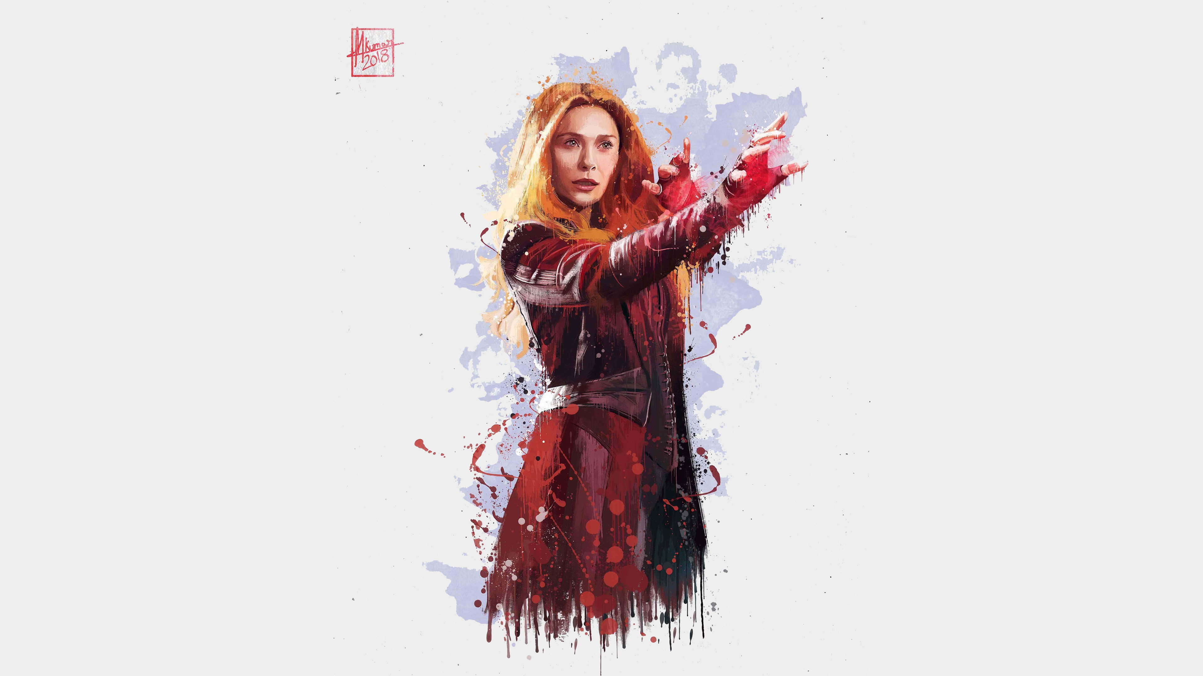 Scarlet Witch 4K Art Wallpapers