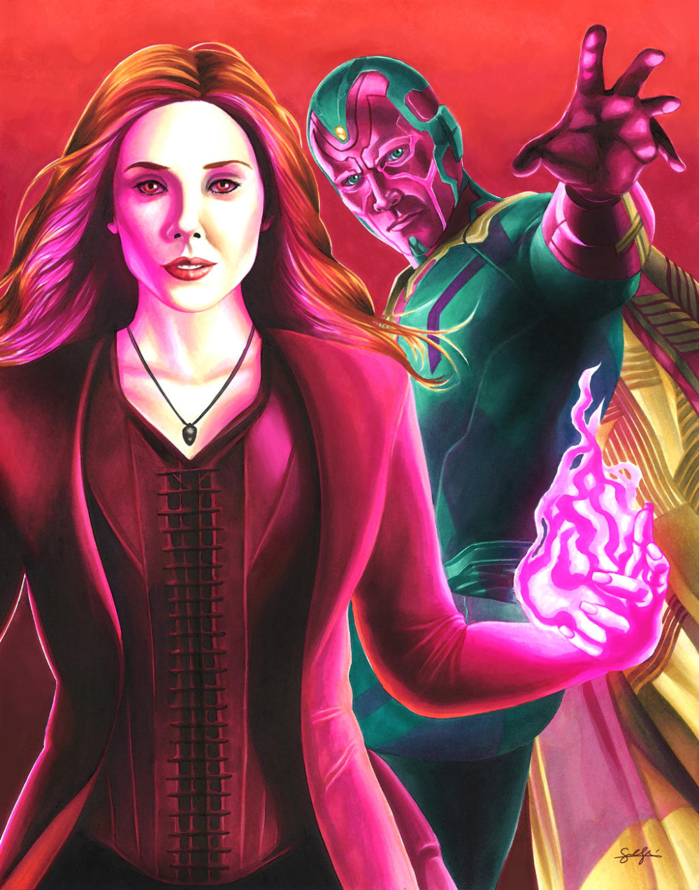 Scarlet Witch Marvel Cool Art Wallpapers