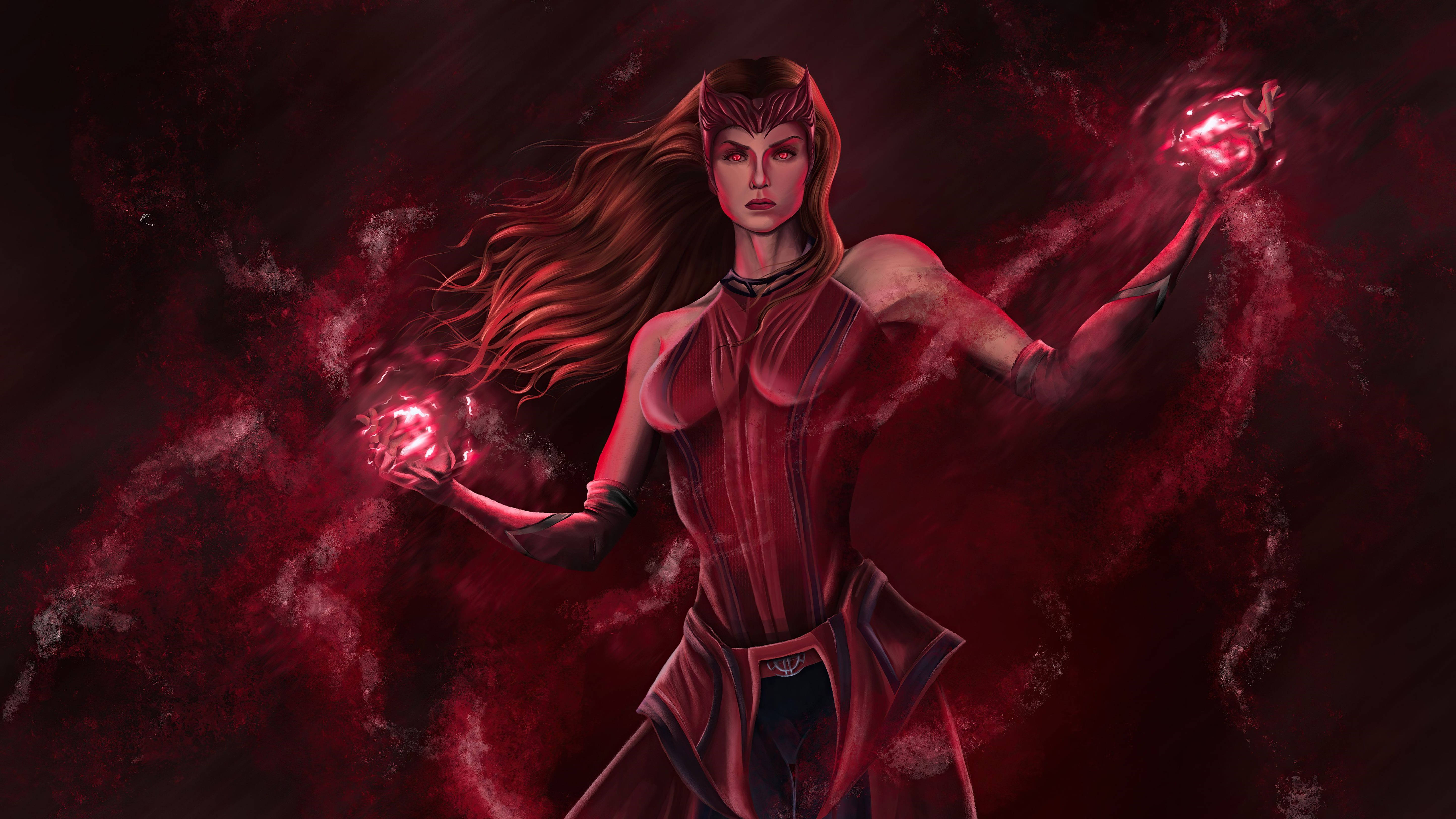 Scarlet Witch Wanda Vision Full Power Wallpapers