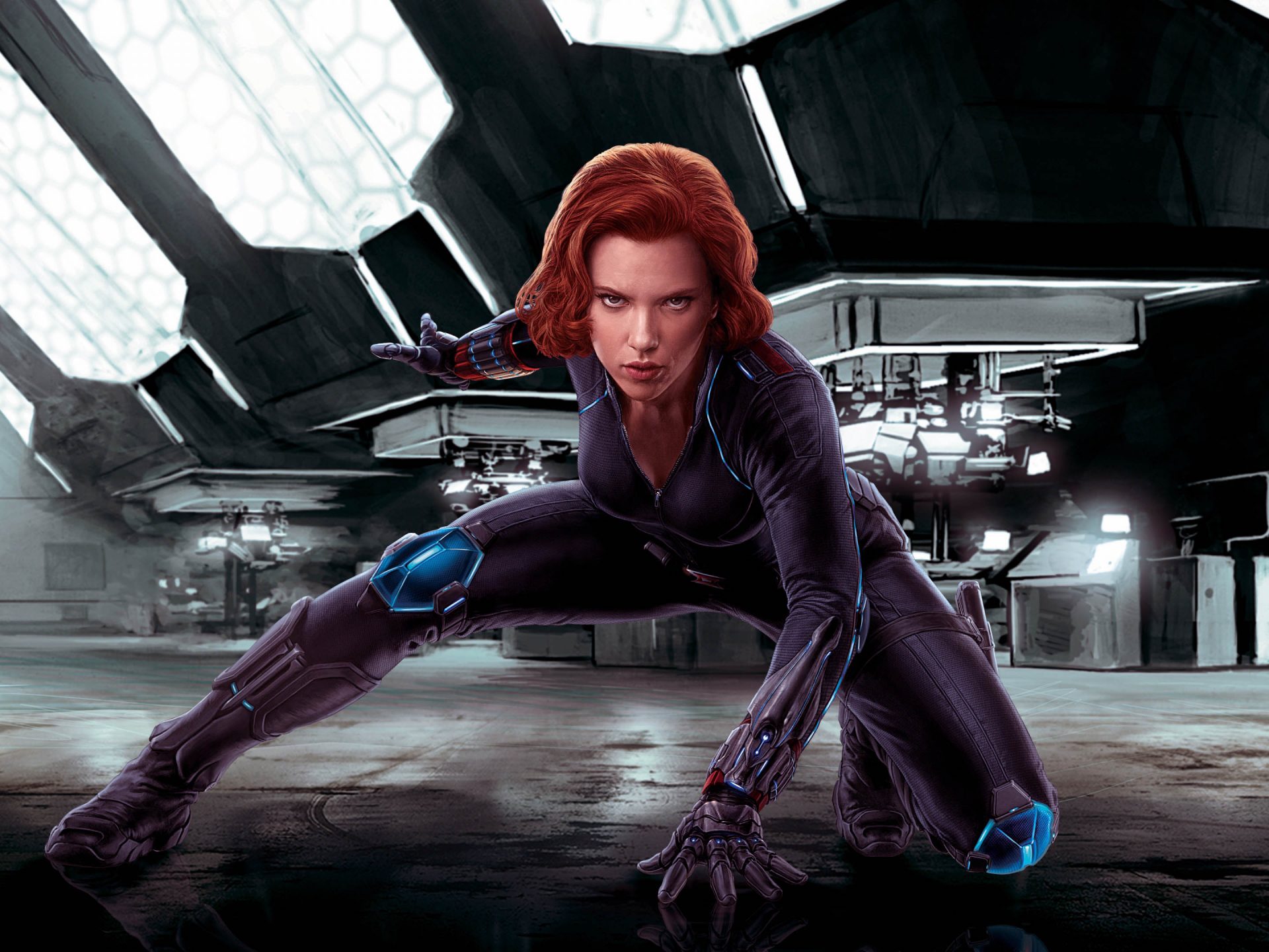 Scarlett Johansson As Black Widow In Avengers Wallpapers