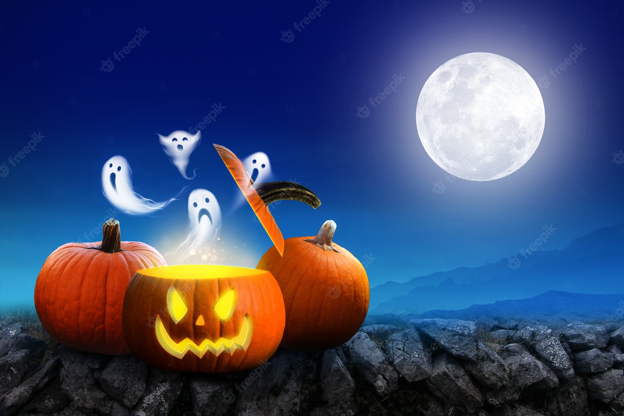 Scary Pumpkin Background