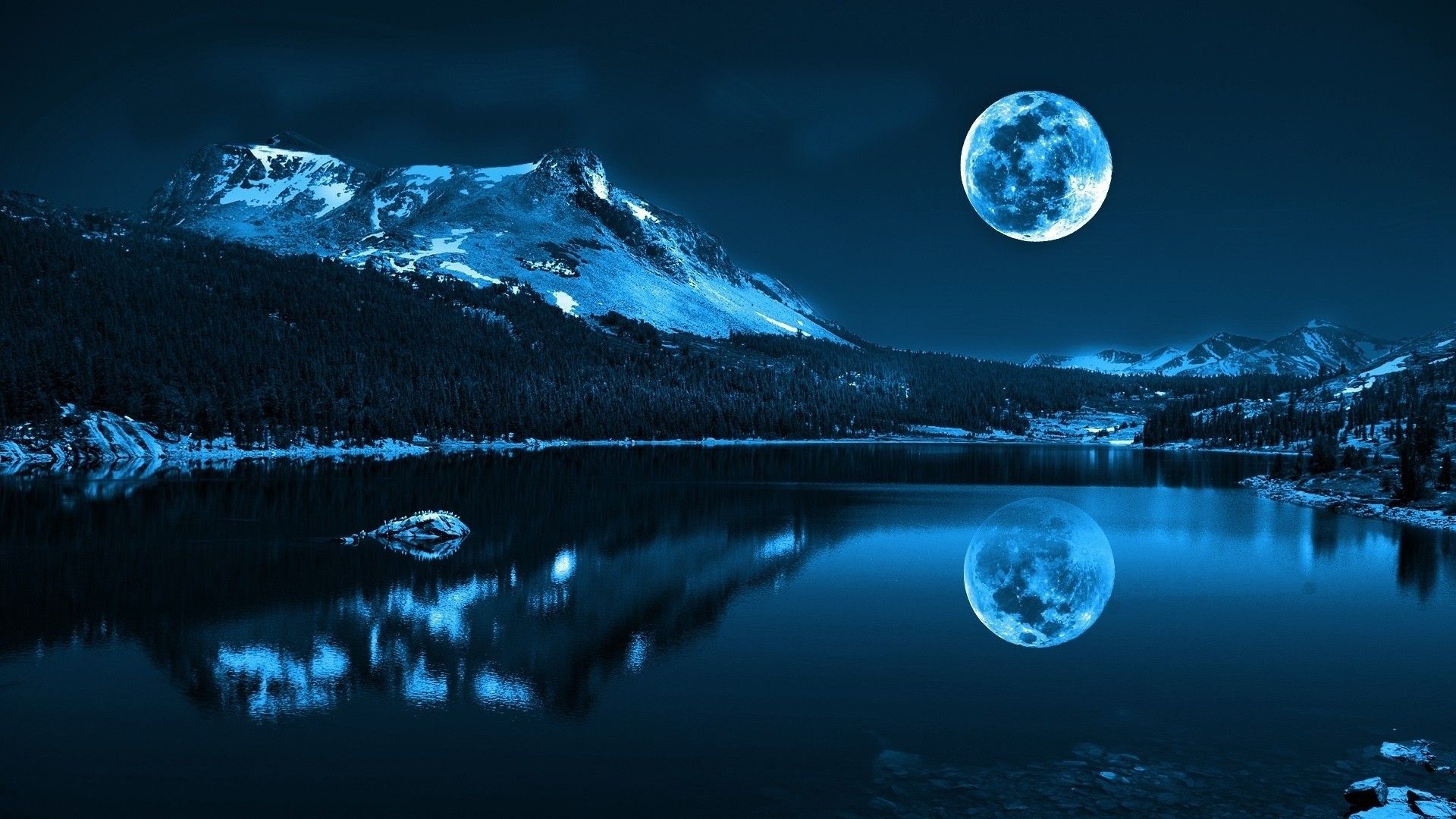 Scenery Moon View Wallpapers