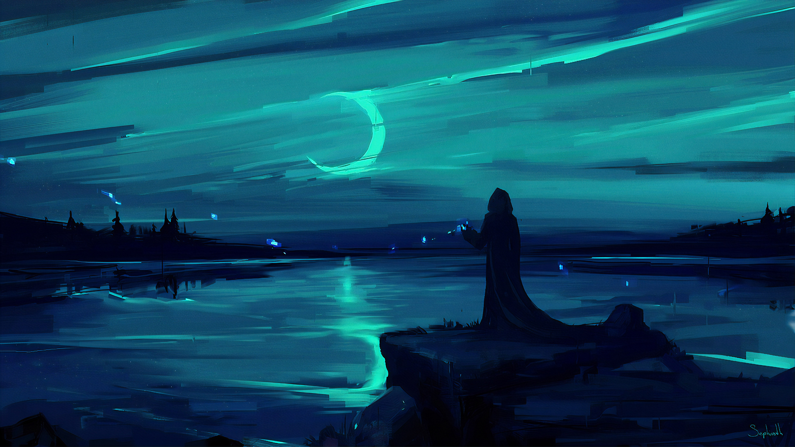 Scenery Night Digital Art Wallpapers