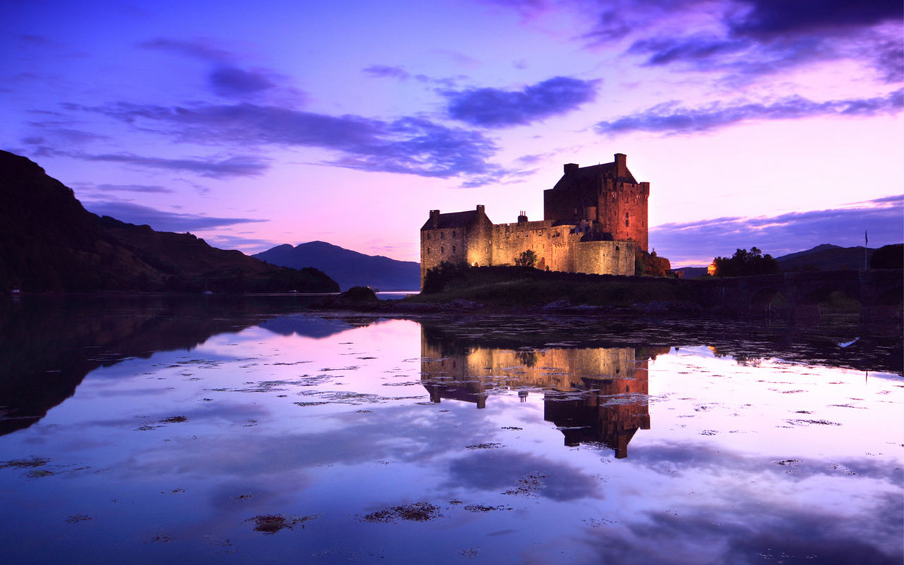 Scenery Night In Scotland Wallpapers