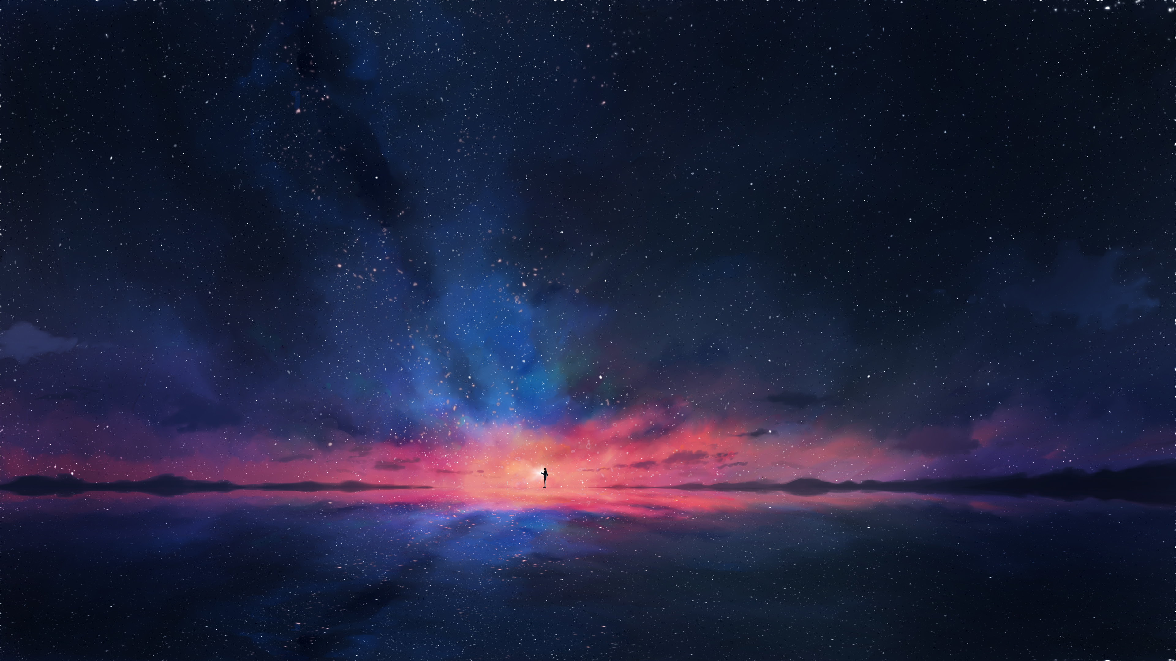 Scenery Sunset Stars Wallpapers