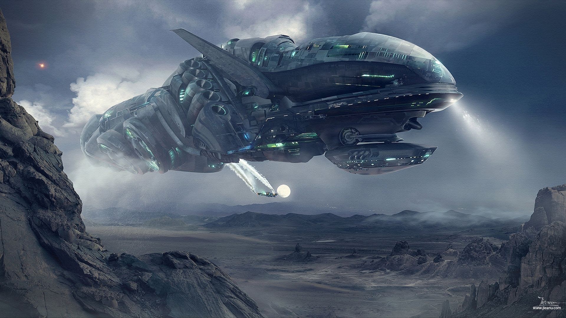 Sci Fi Alien Spaceship Wallpapers