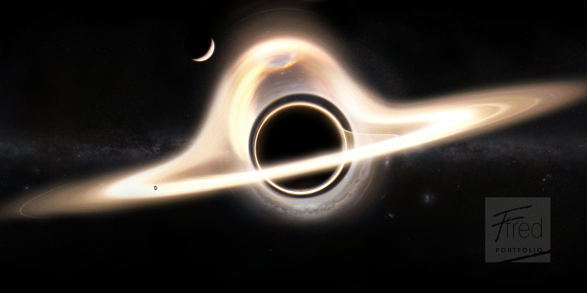 Sci Fi Black Hole Digital Wallpapers