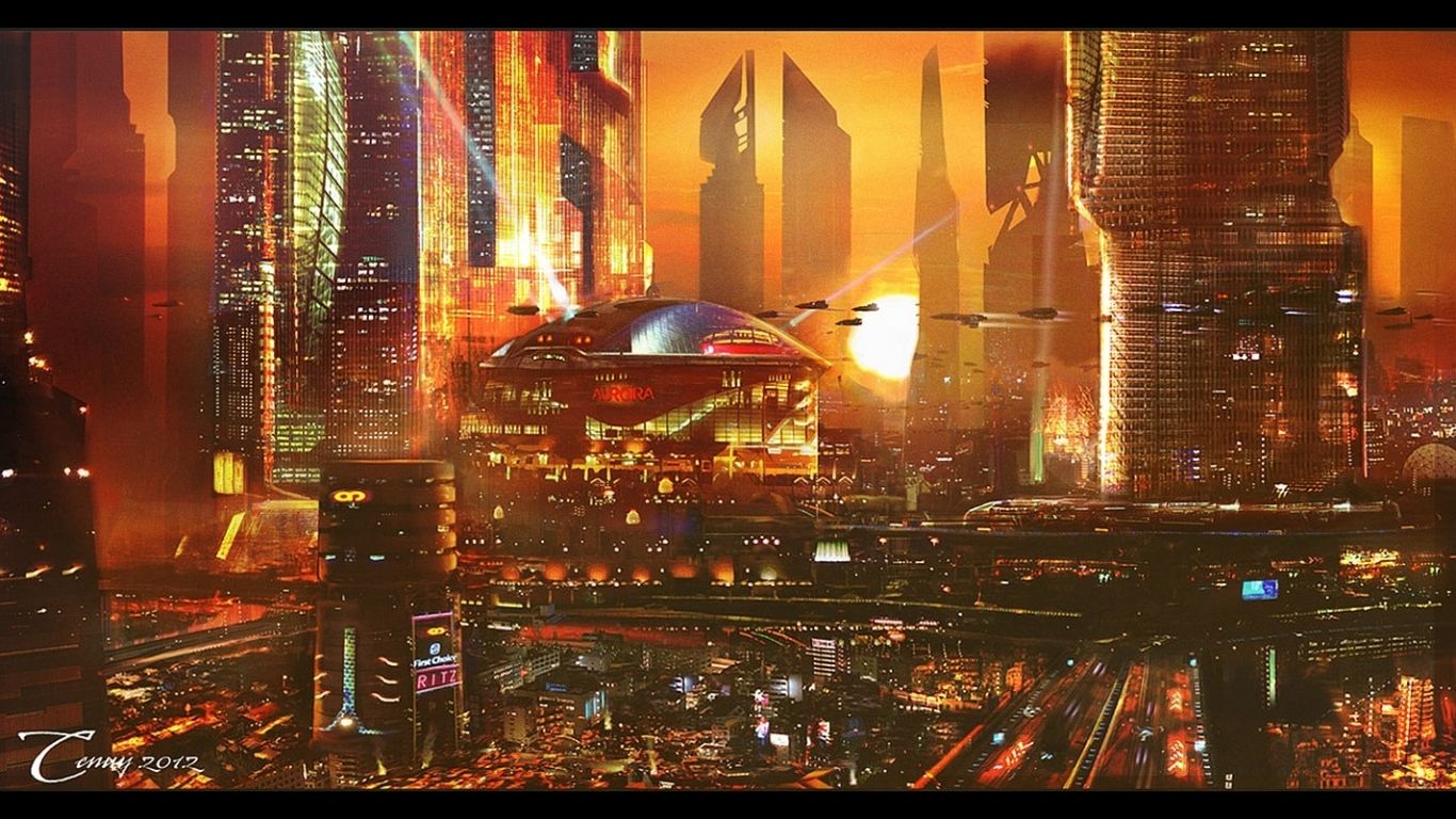 Sci Fi Cyberpunk City
 Wallpapers