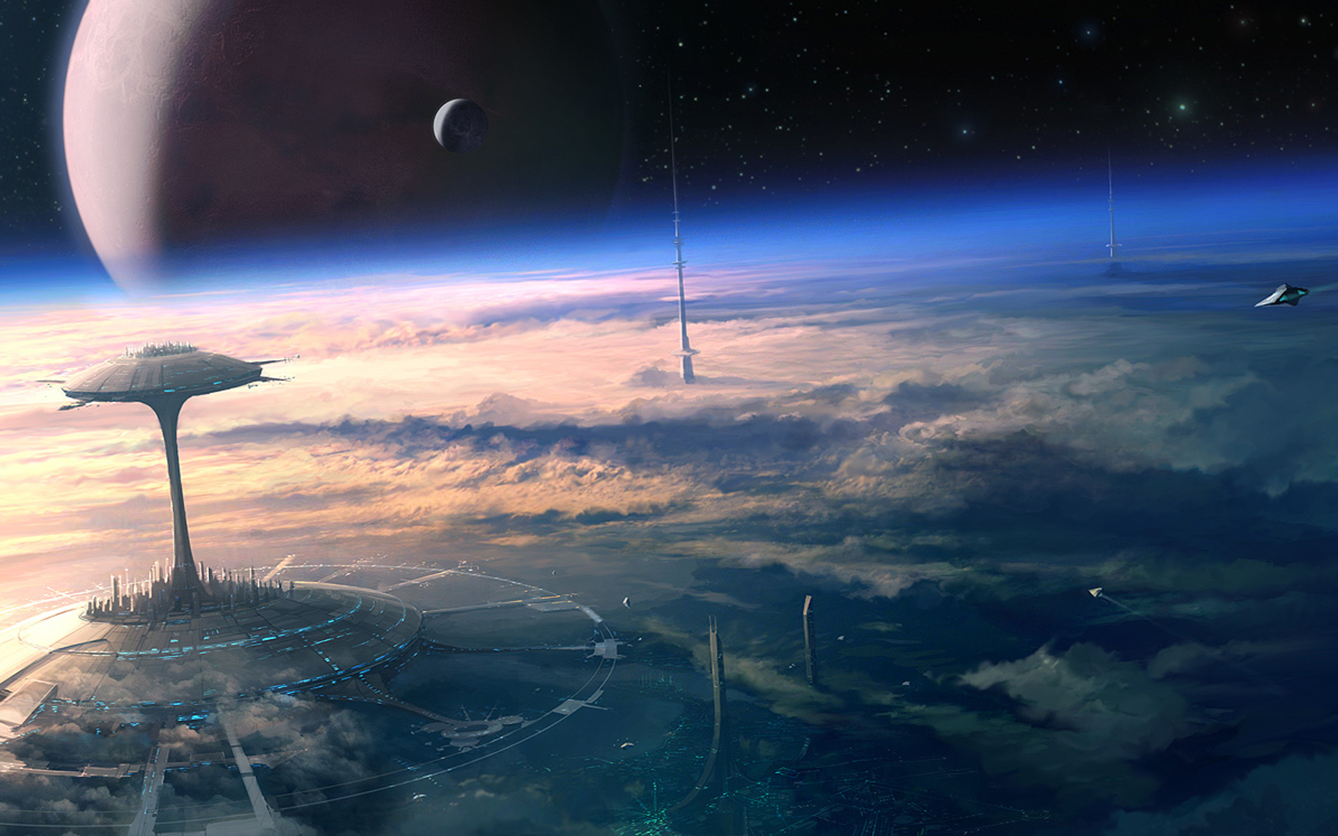 Sci Fi Landscape City Hd Planet Wallpapers