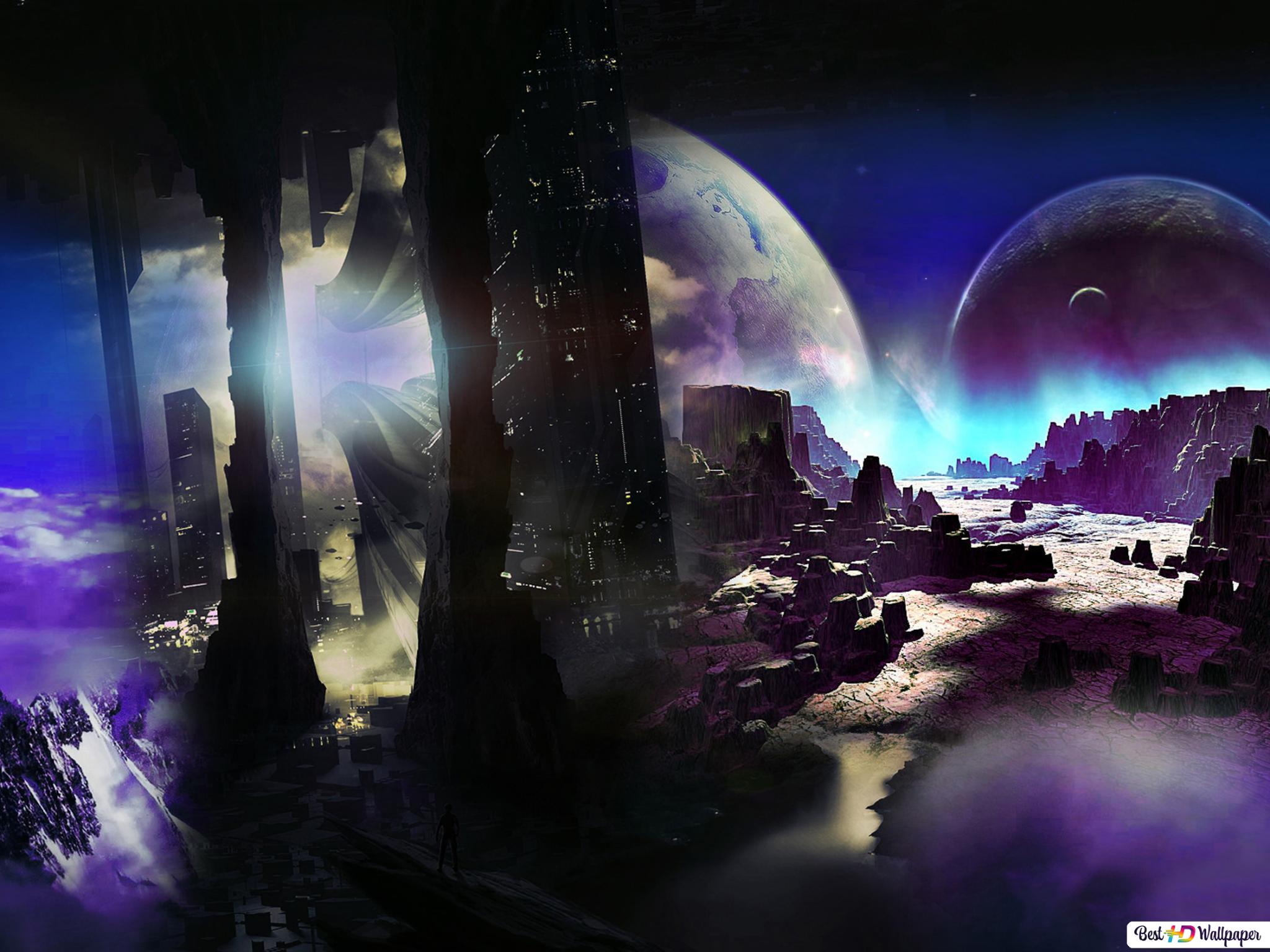 Sci Fi Landscape City Hd Planet Wallpapers