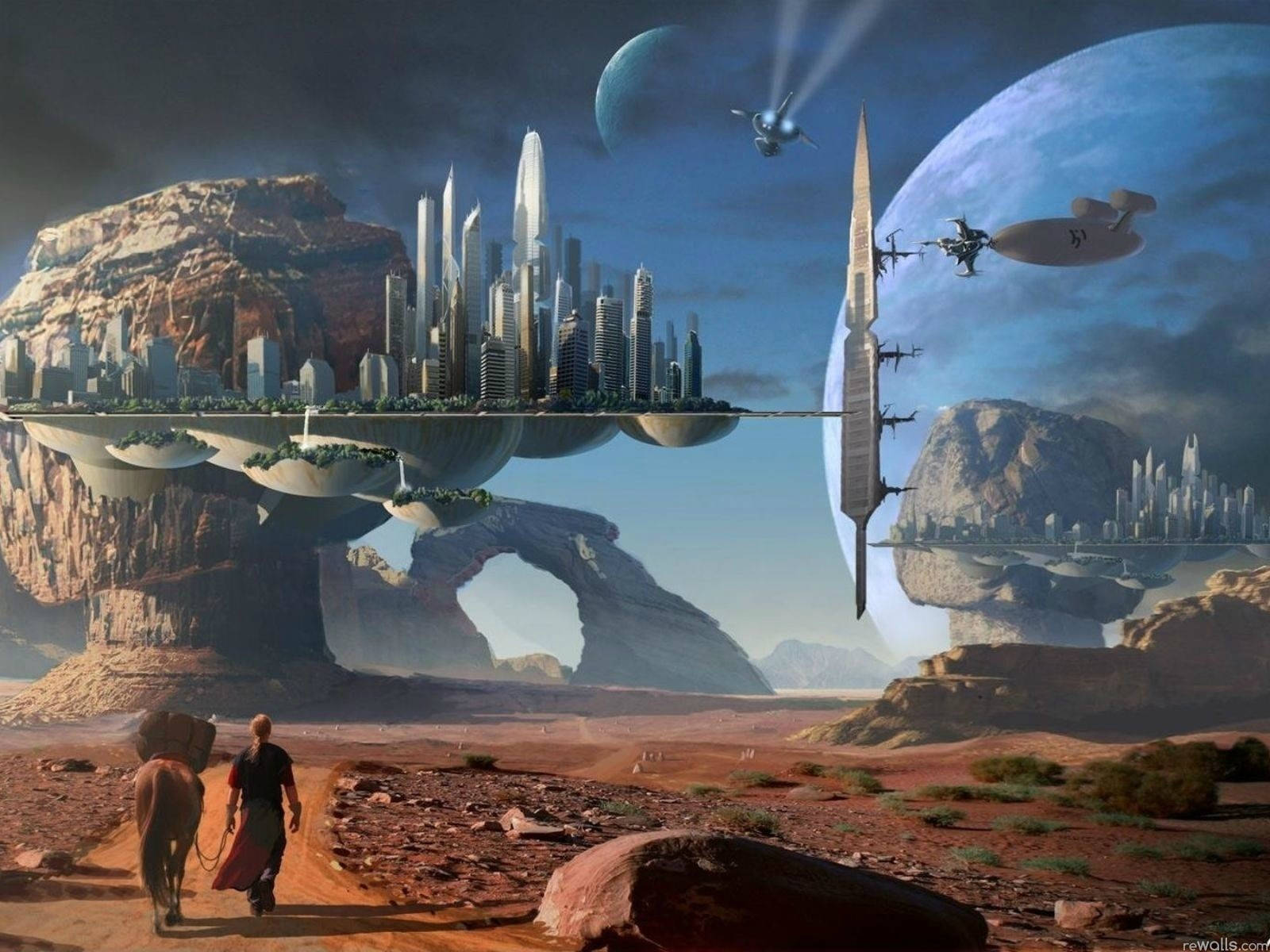 Sci Fi Landscape City Hd Planet Wallpapers