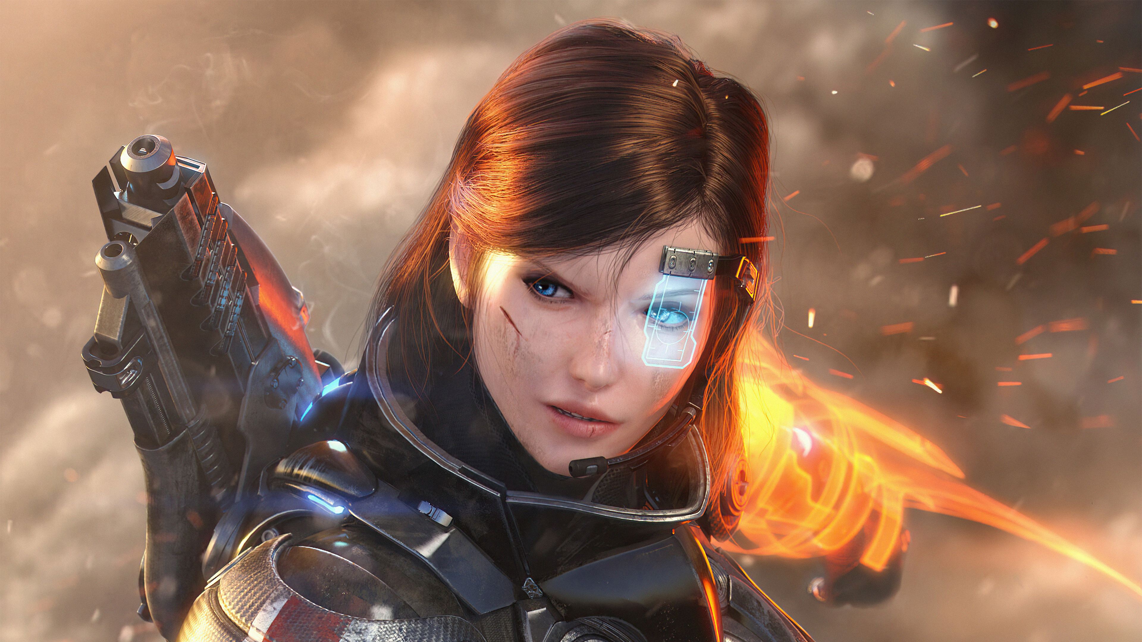 Sci Fi Women 4K Warrior
 Wallpapers