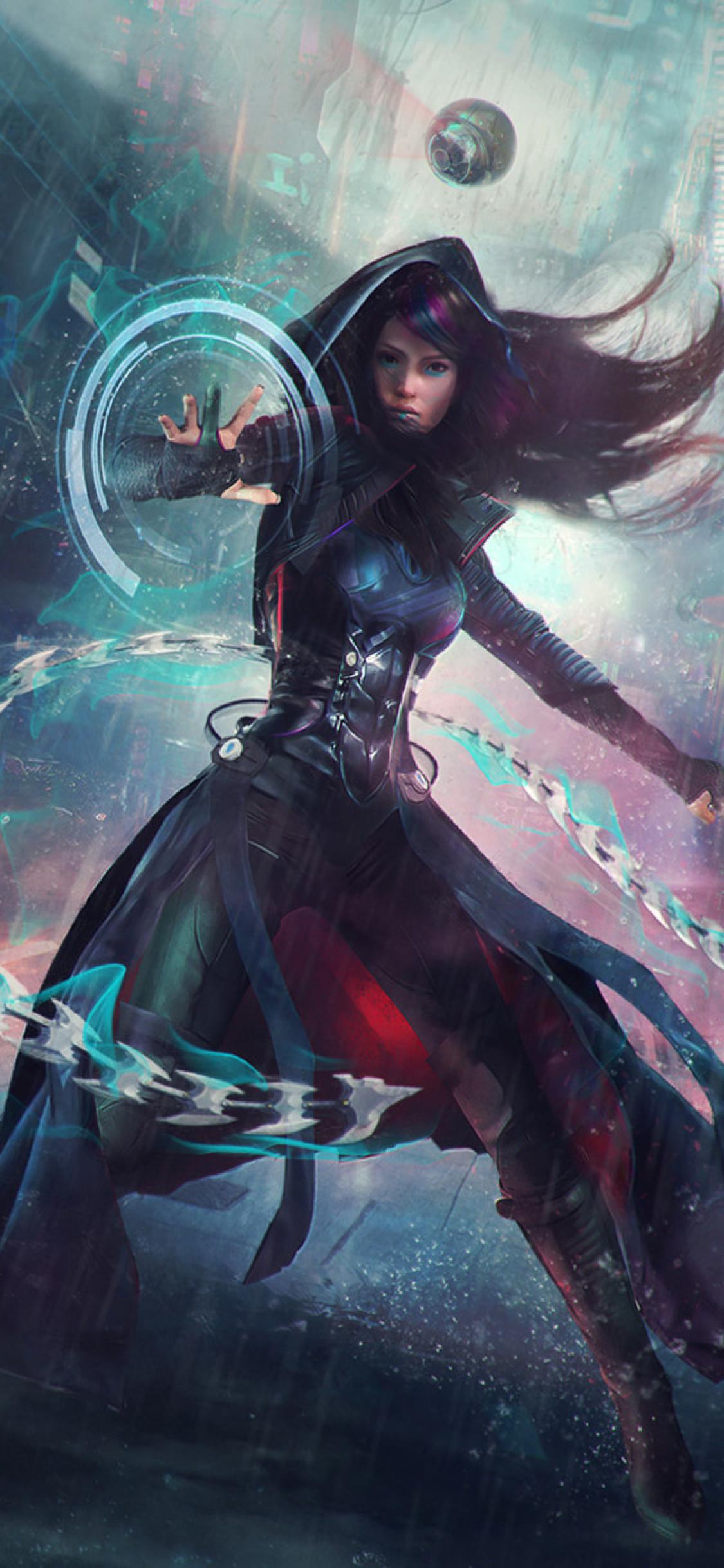 Scifi Cyberpunk Woman Warrior Wallpapers