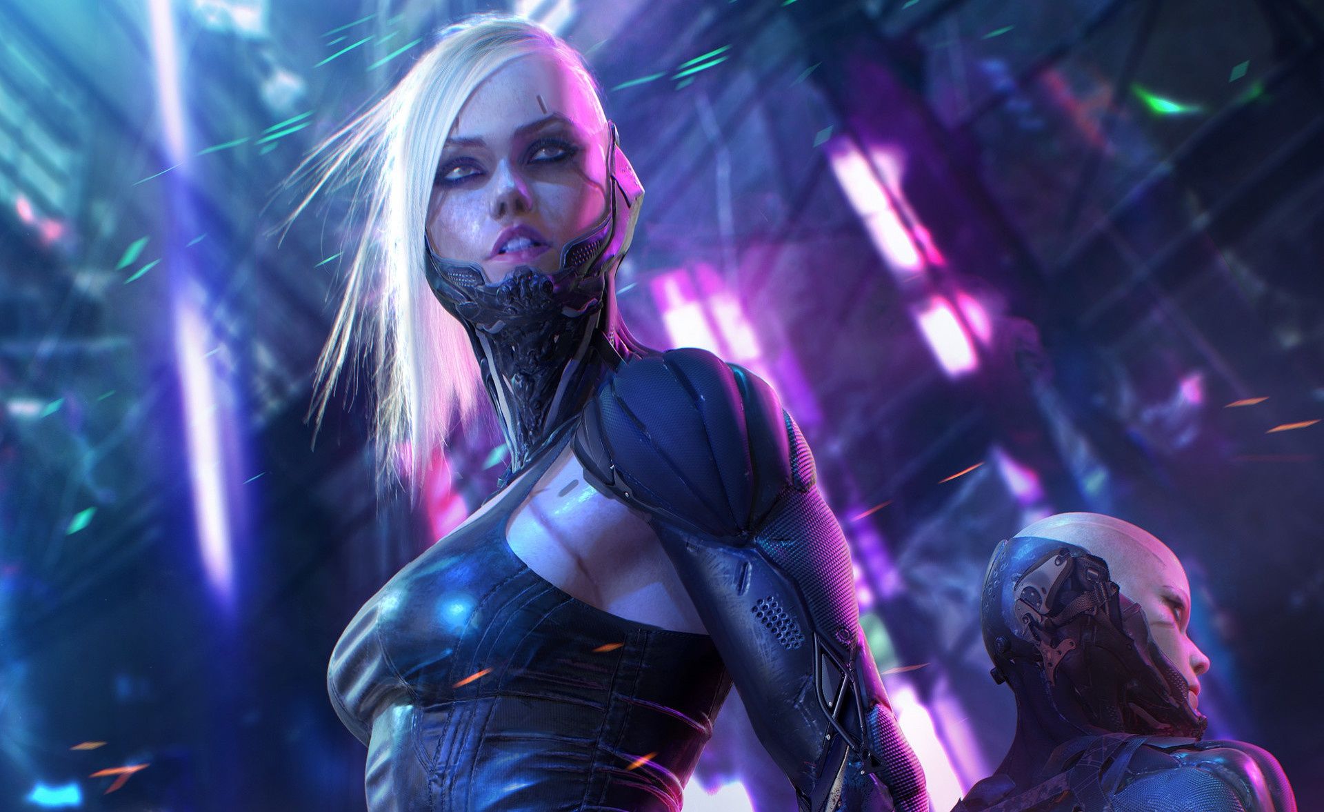 Scifi Cyberpunk Woman Warrior Wallpapers