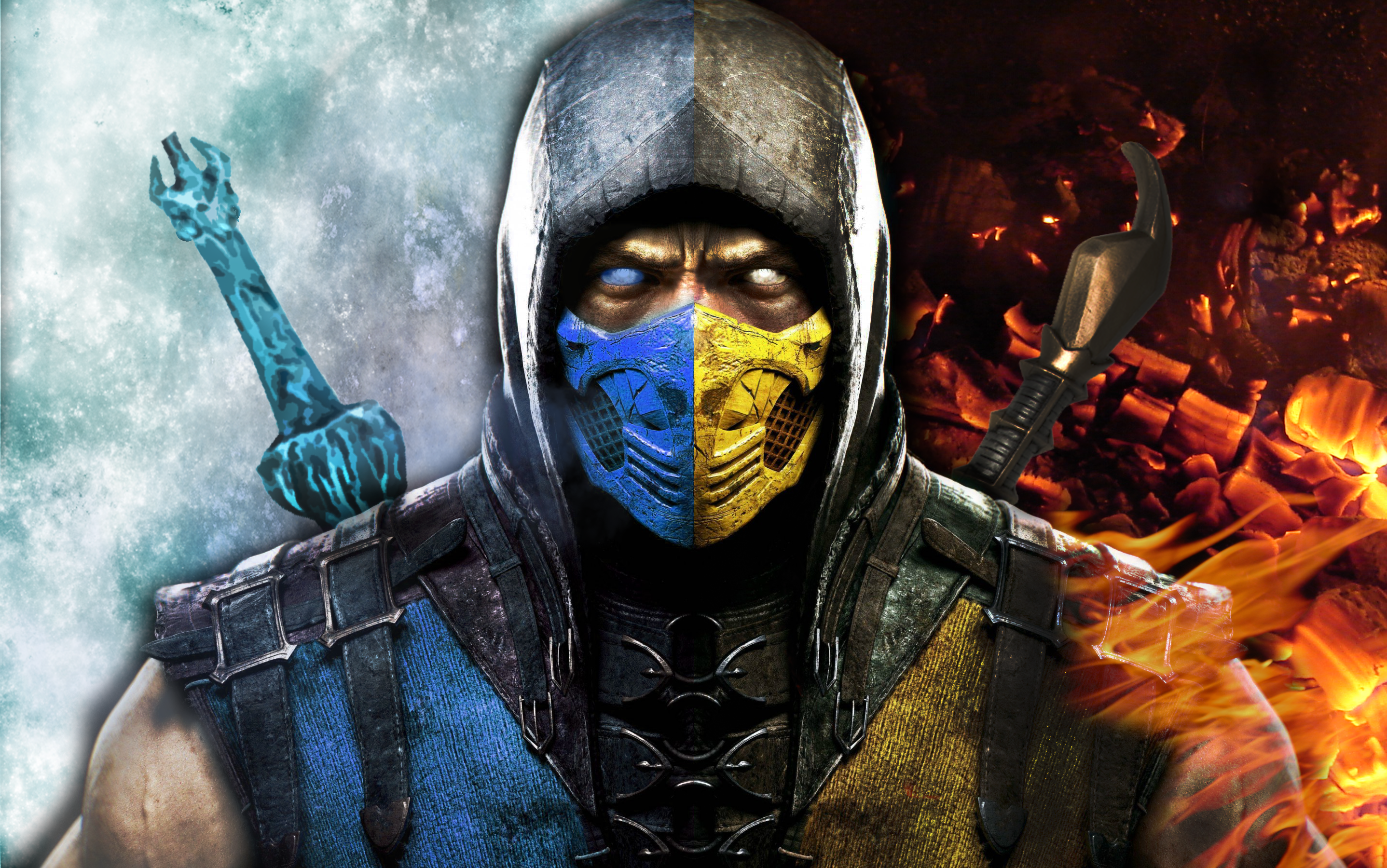 Scorpion X Sub-Zero Mortal Kombat 4K Wallpapers