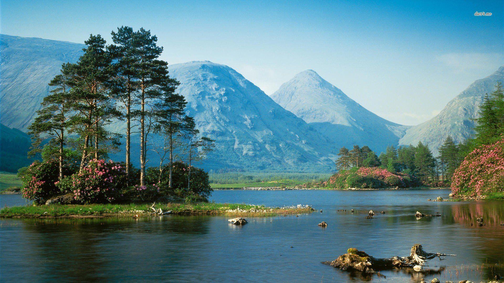 Scotland Beautiful Mountains Lake Wallpapers