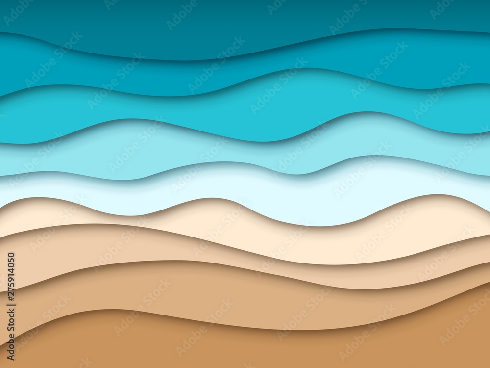 Sea Gradient Shore Wallpapers