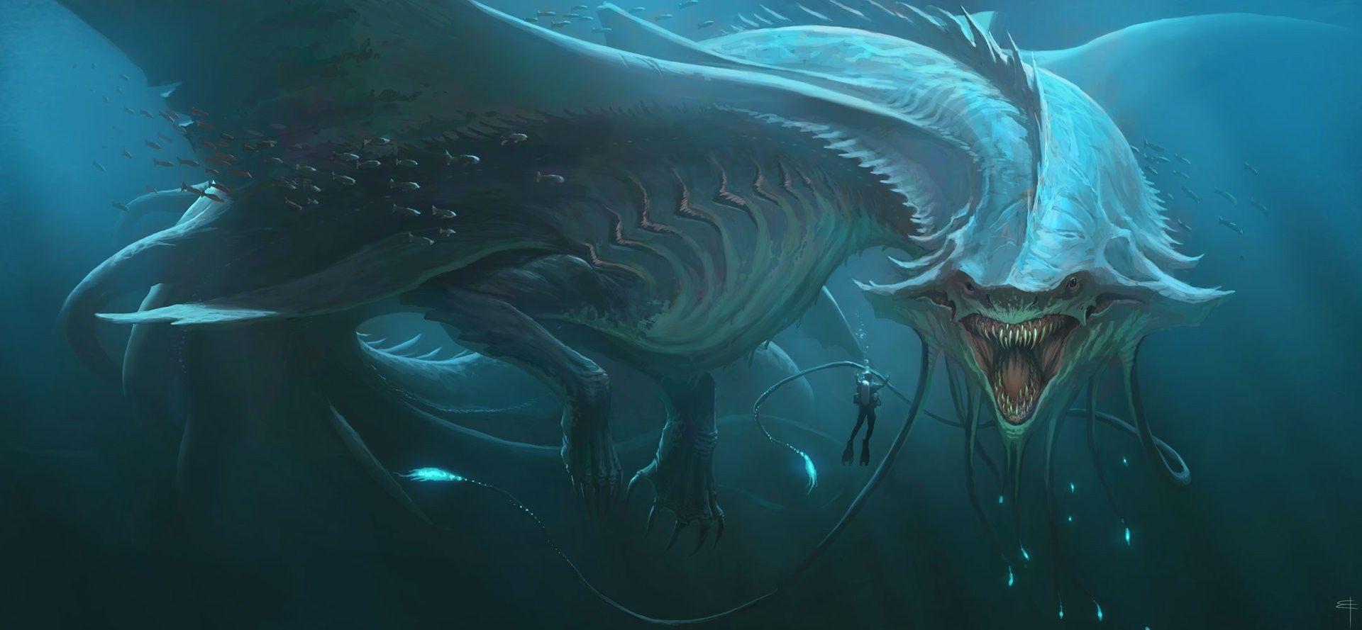 Sea Monster Underwater Creature Wallpapers