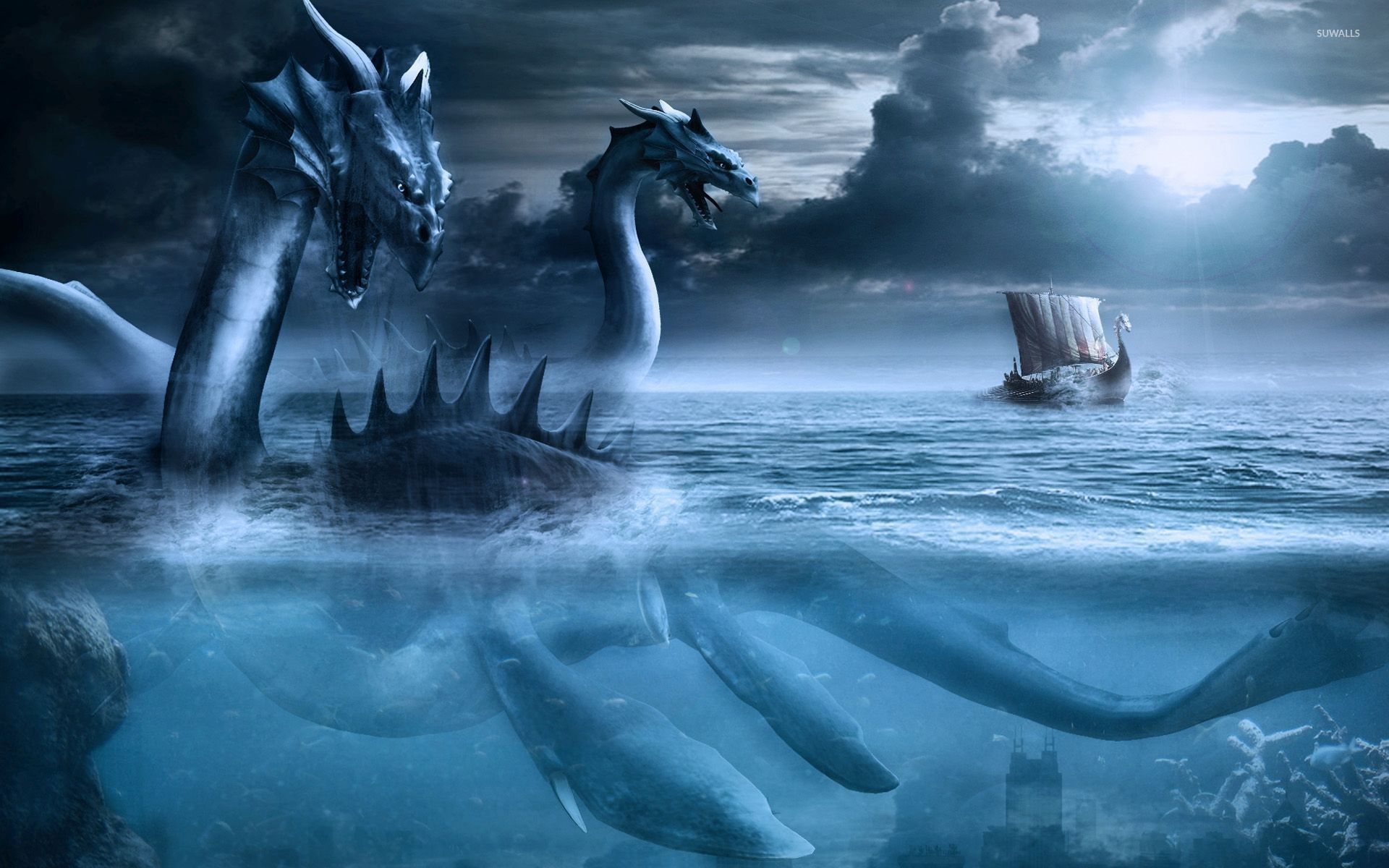 Sea Monster Underwater Creature Wallpapers