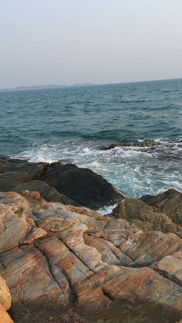 Sea Stone Near Coastline Wallpapers