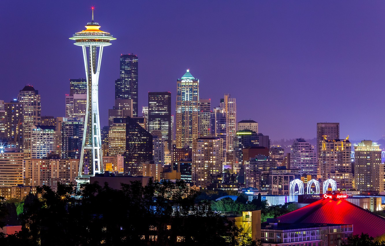 Seattle At Night Wallpapers