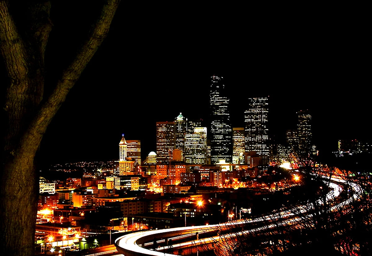 Seattle At Night Wallpapers