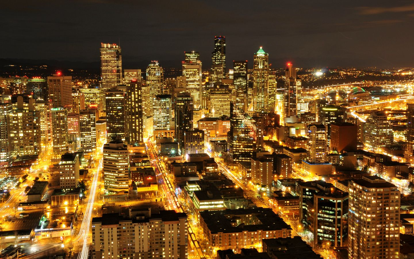 Seattle At Night Wallpapers