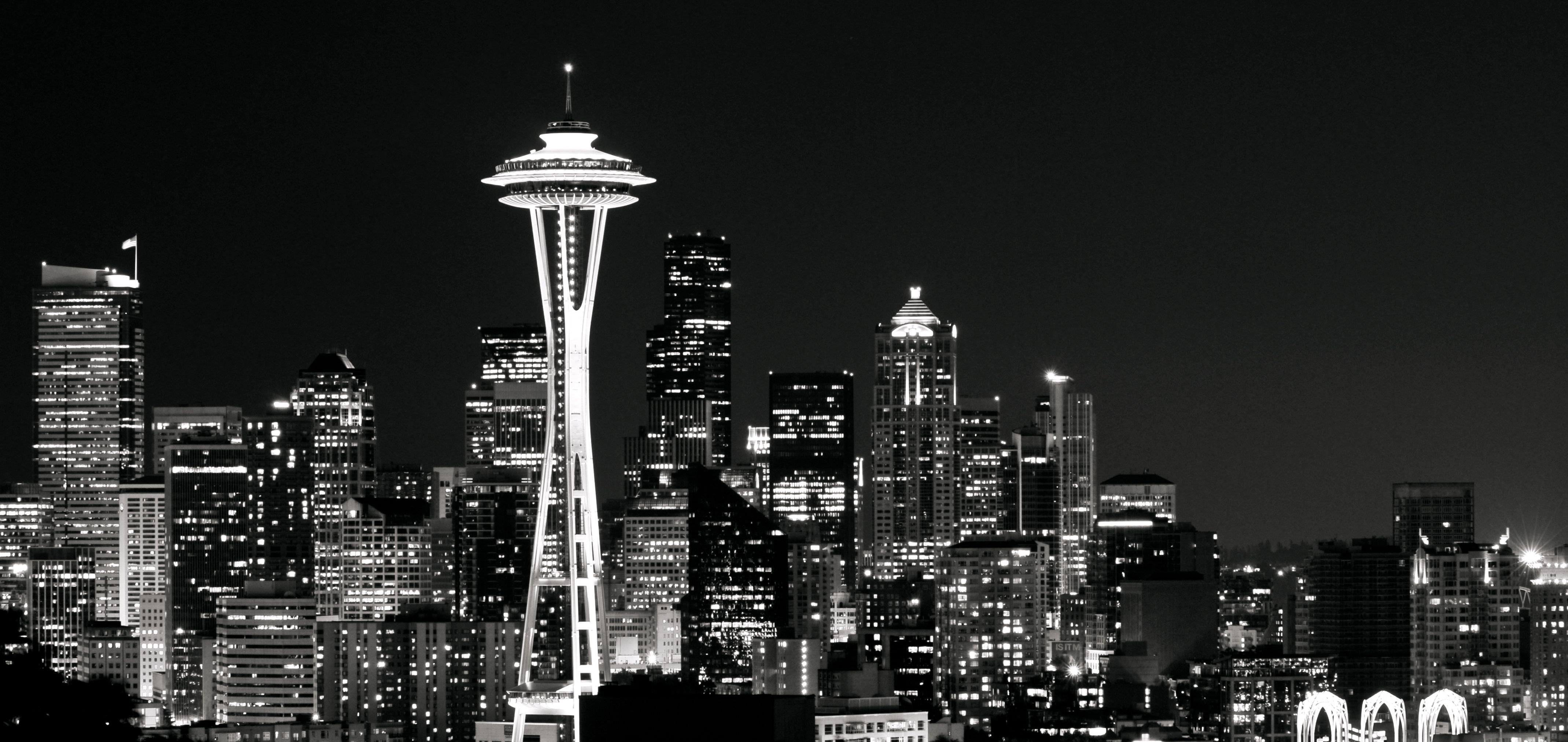 Seattle Black And White Wallpapers