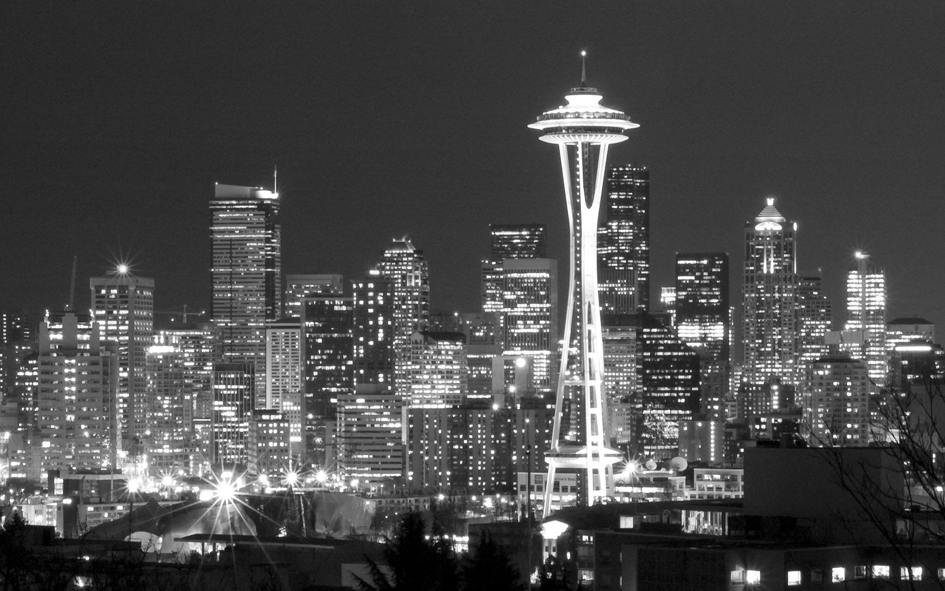 Seattle Black And White Wallpapers