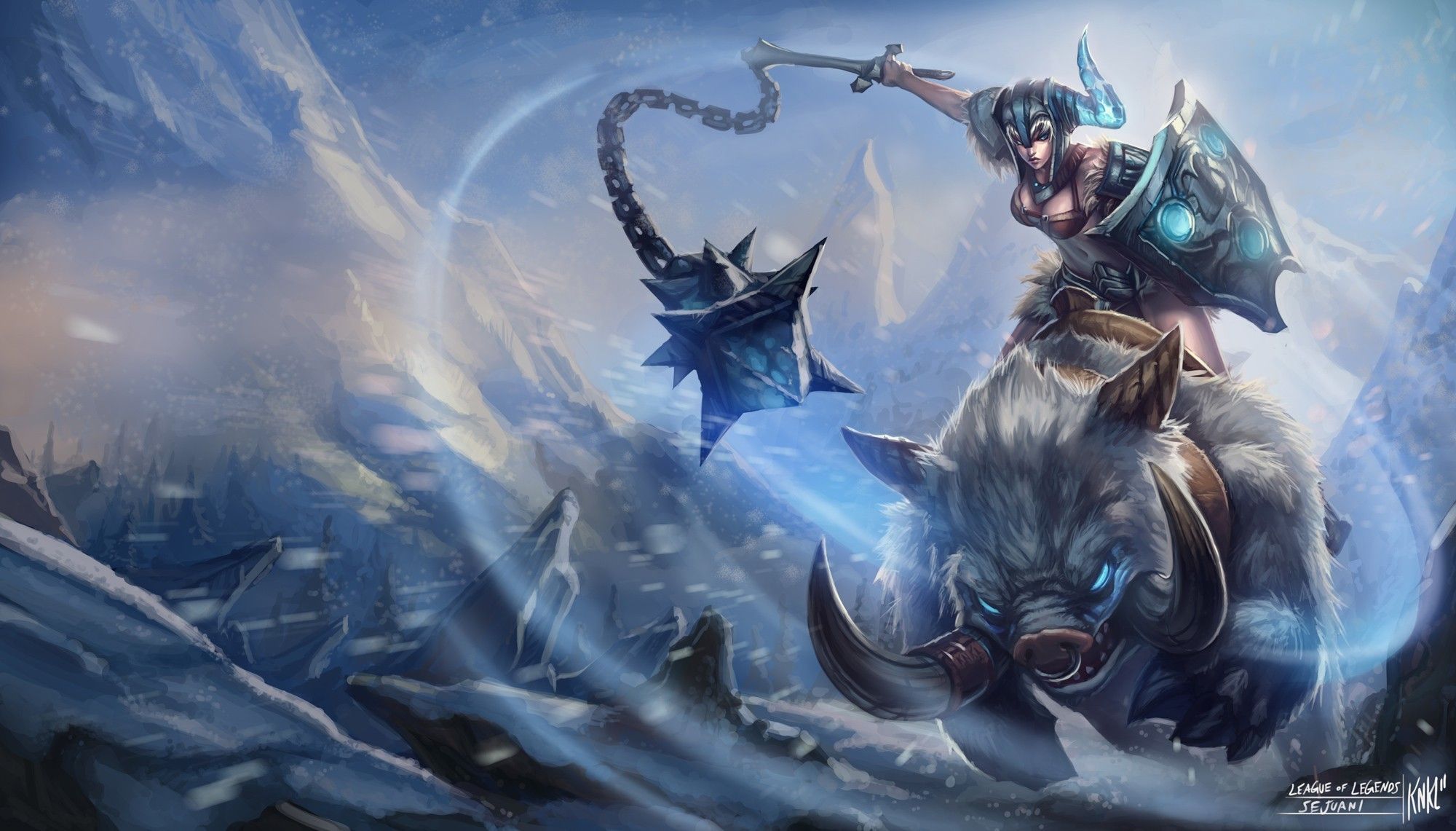 Sejuani HD League Of Legends Gaming Wallpapers