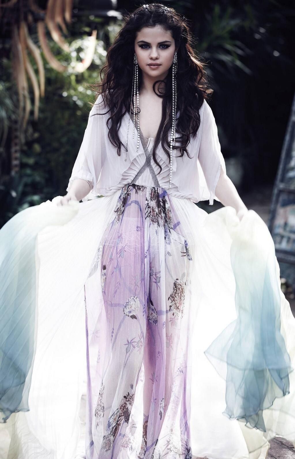 Selena Gomez White Dress Photoshoot Wallpapers